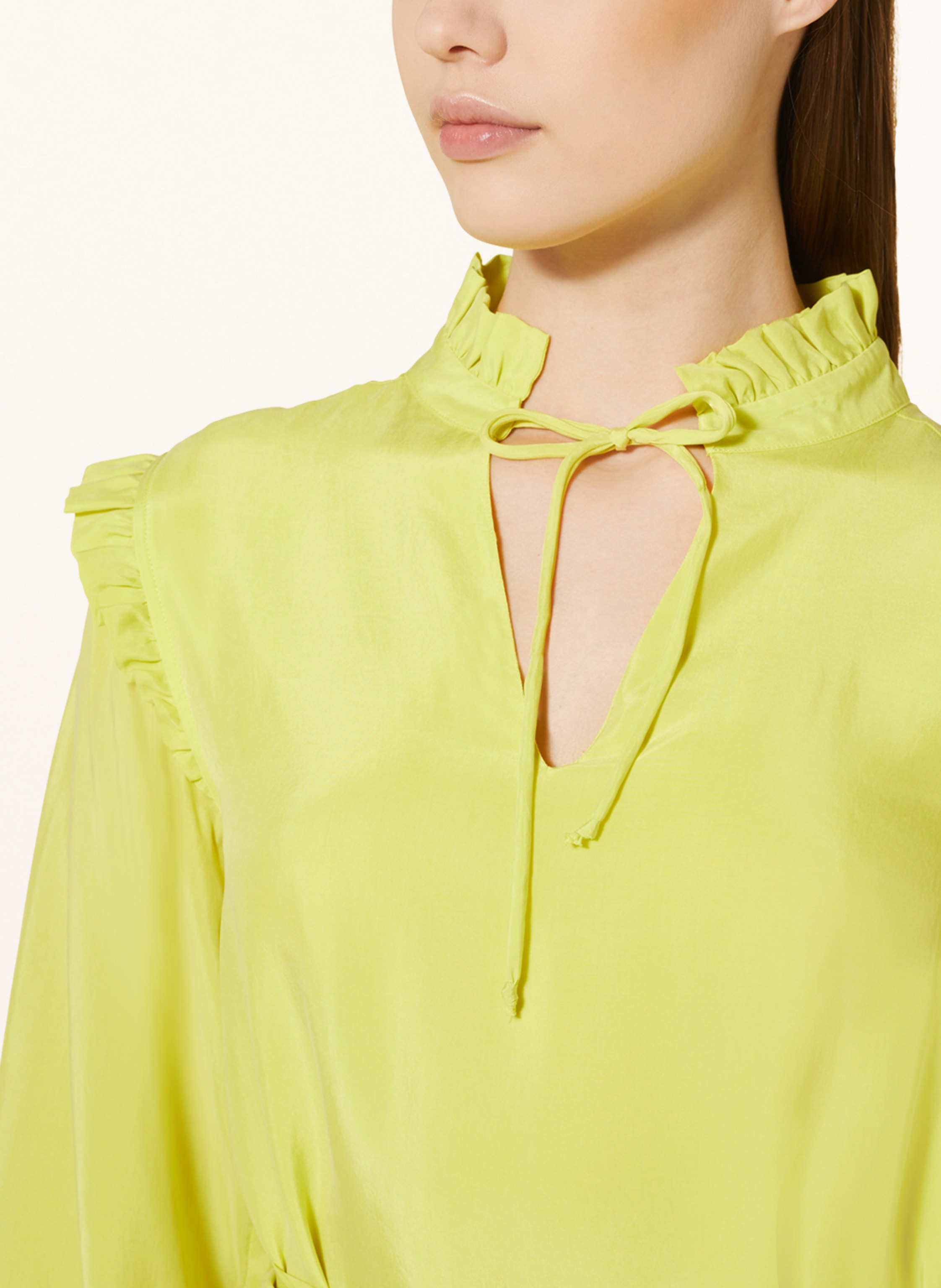 Thumbnail - Mrs & Hugs Kleid Mit Rüschen gelb