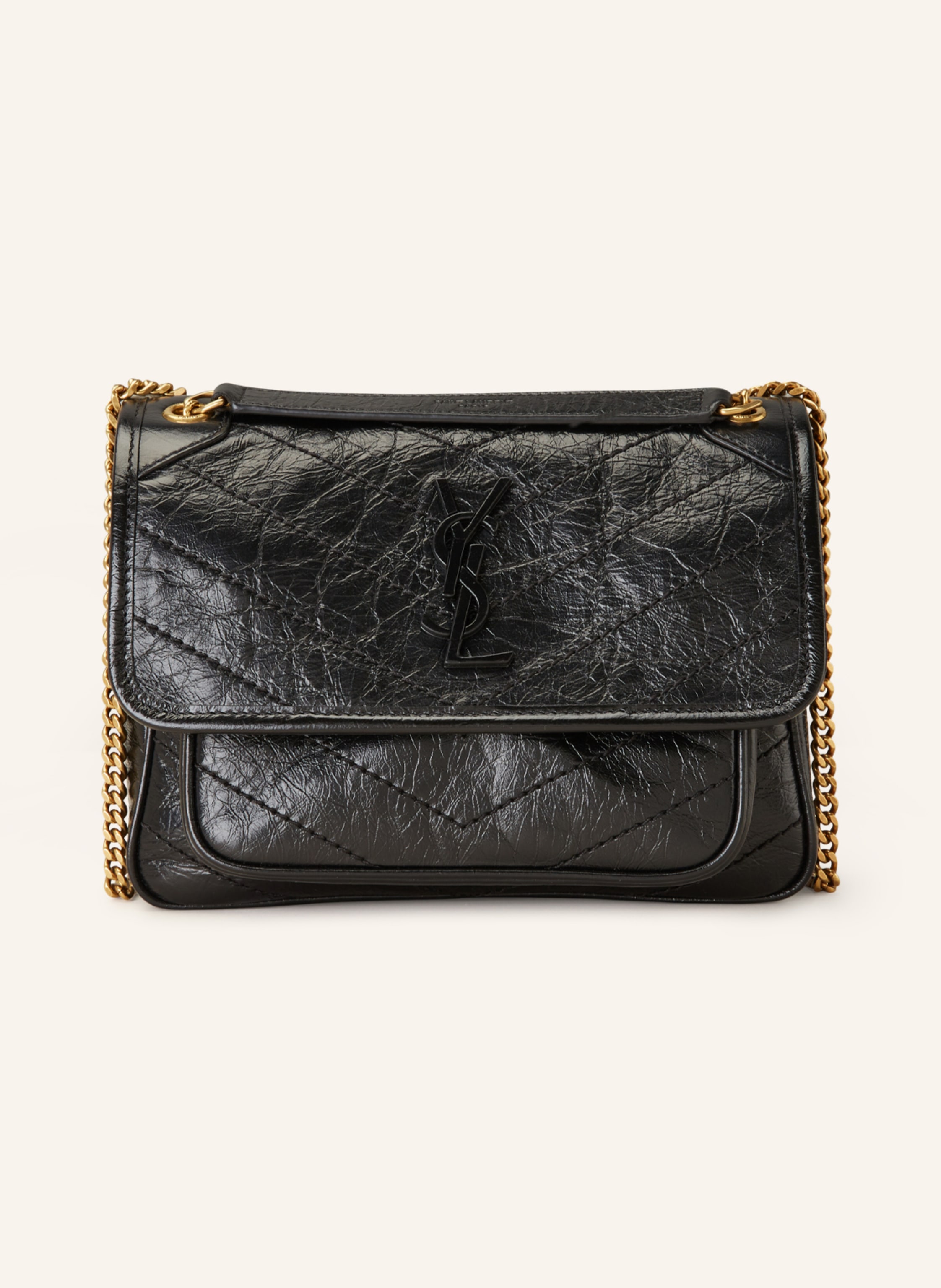 SAINT LAURENT Umhangetasche NIKI MEDIUM in schwarz