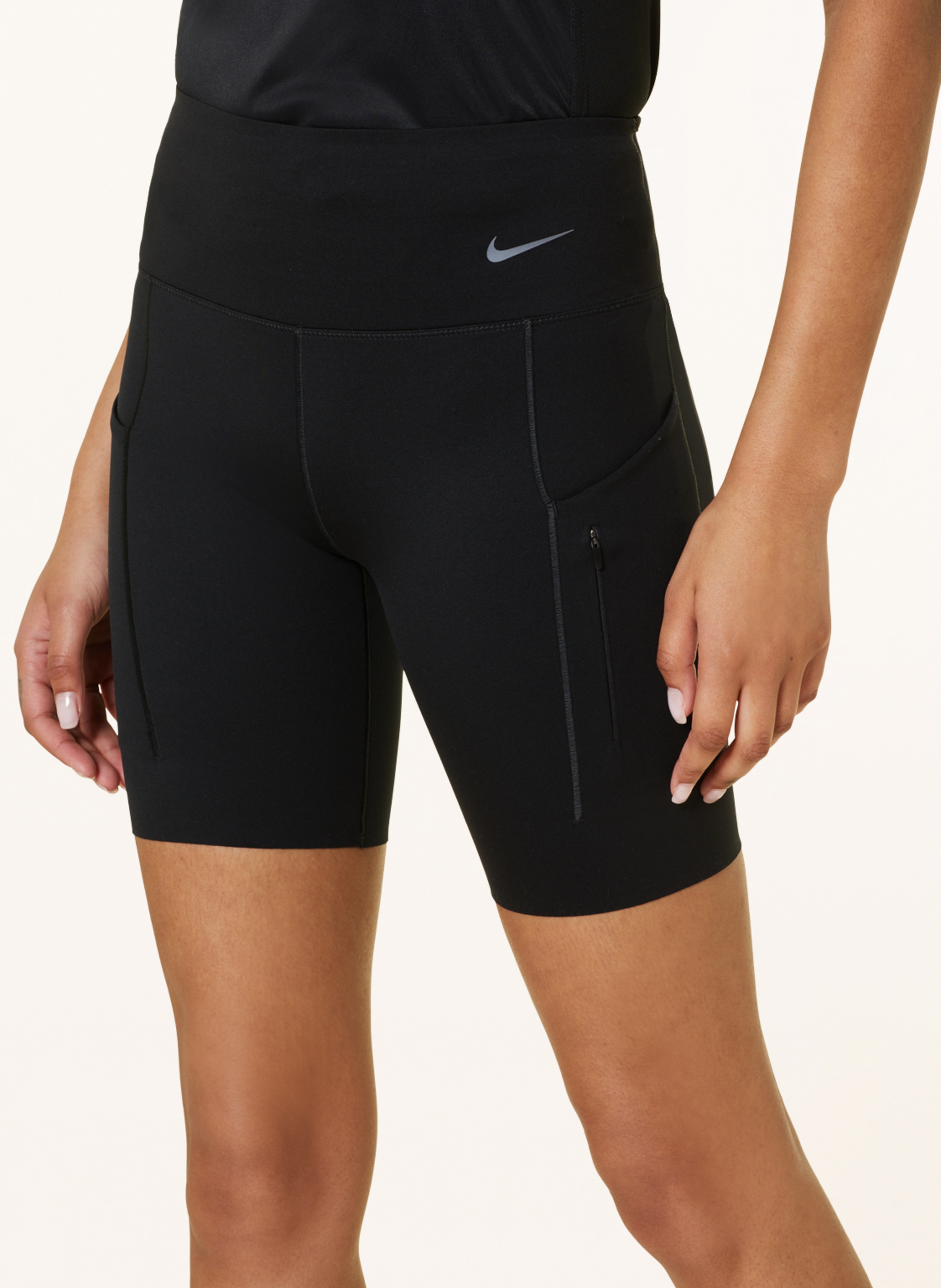 Nike Laufshorts Dri-Fit Go schwarz – Bild 2