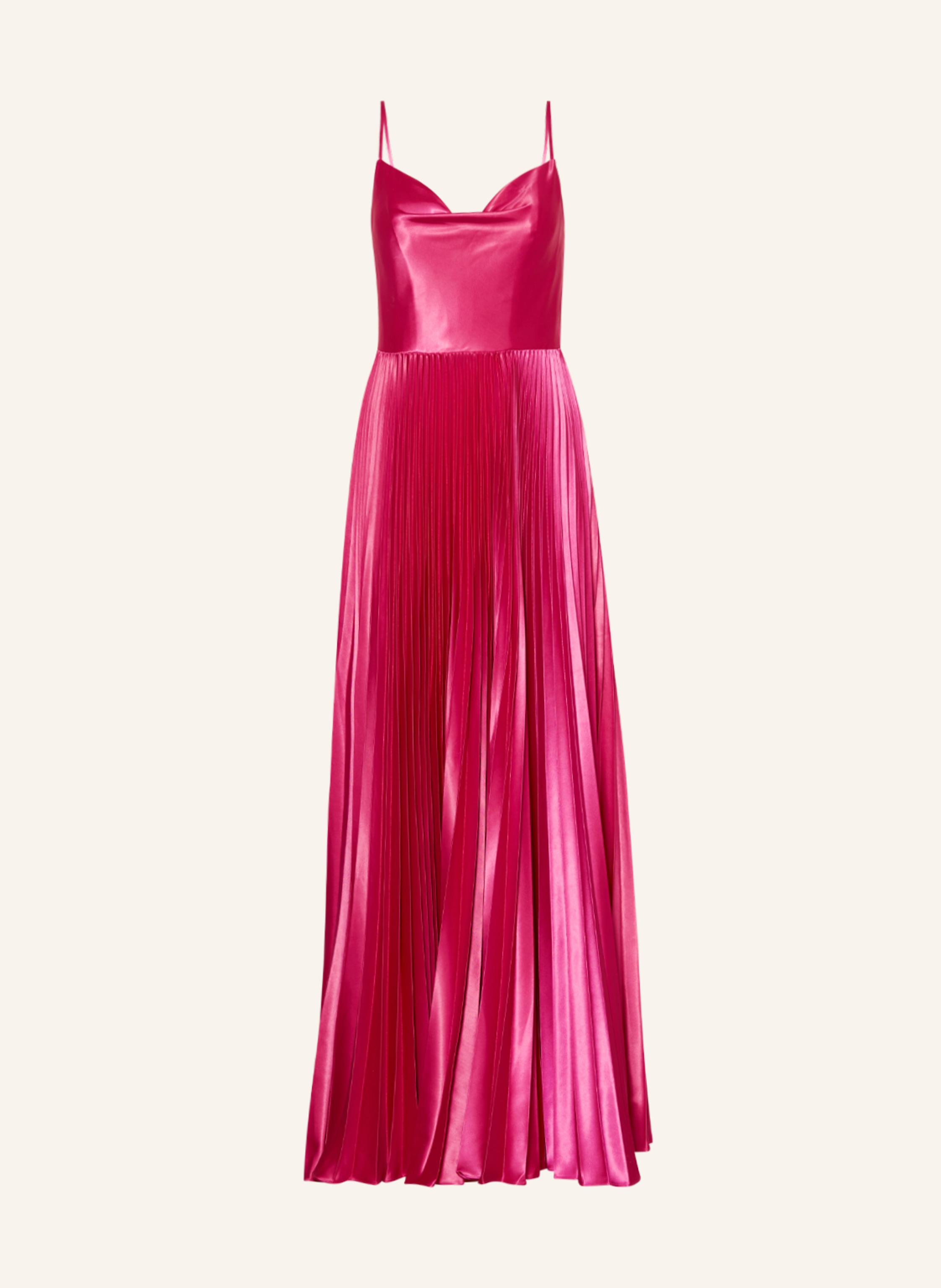 LAONA Evening dress with pleats in pink