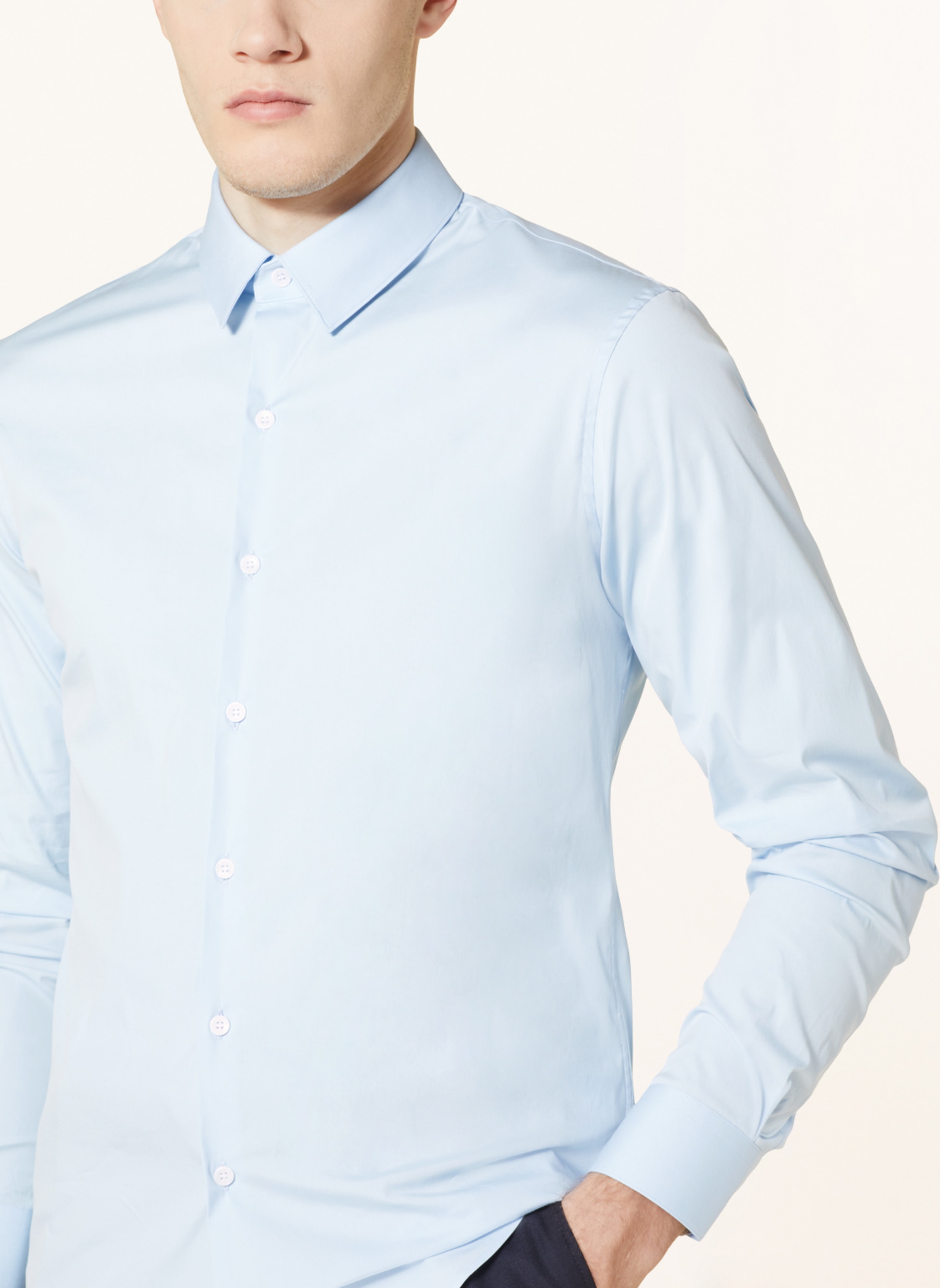 Thumbnail - Sandro Hemd Extra Slim Fit blau