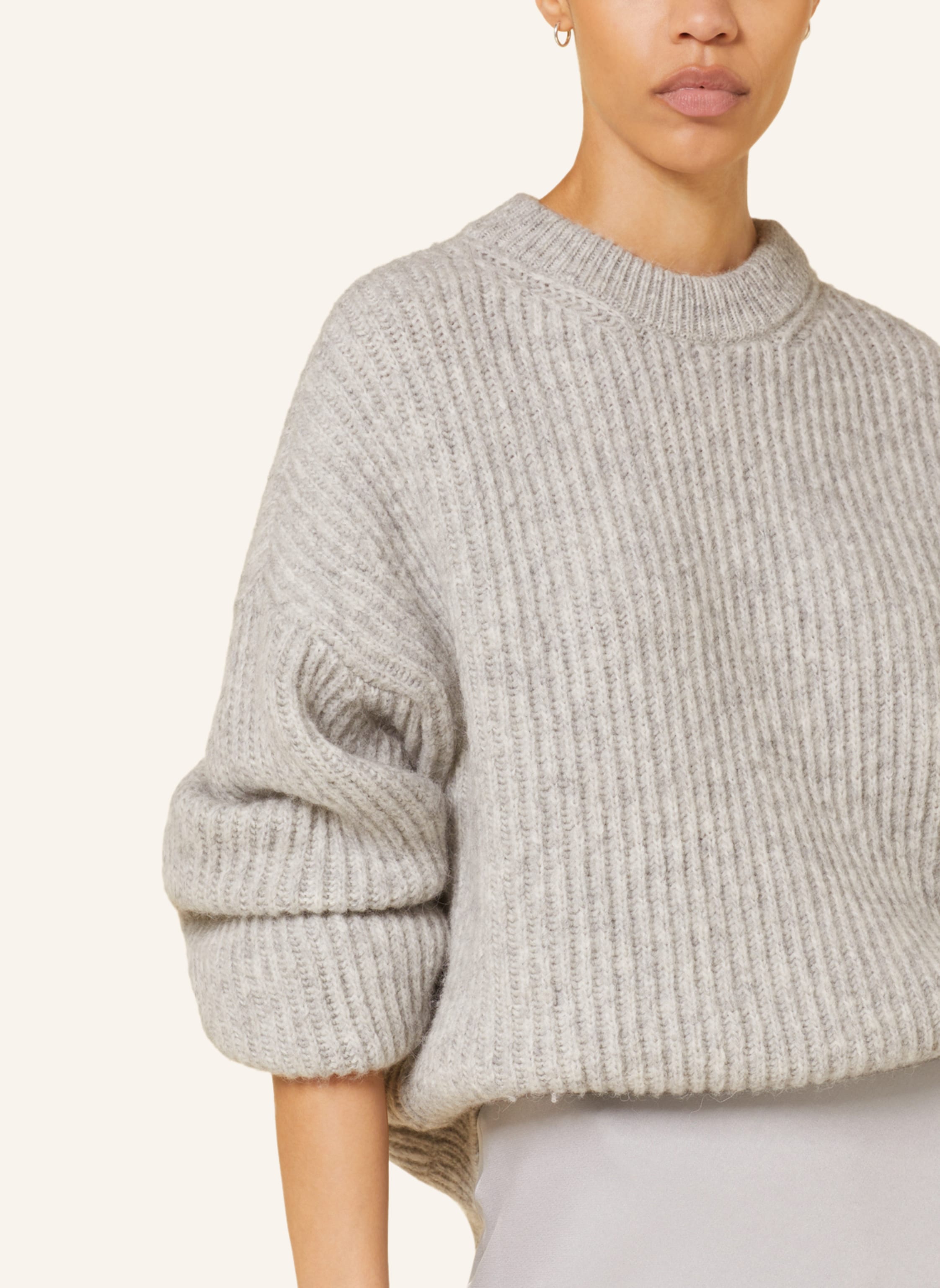 Thumbnail - Drykorn Pullover Ramea Mit Alpaka grau