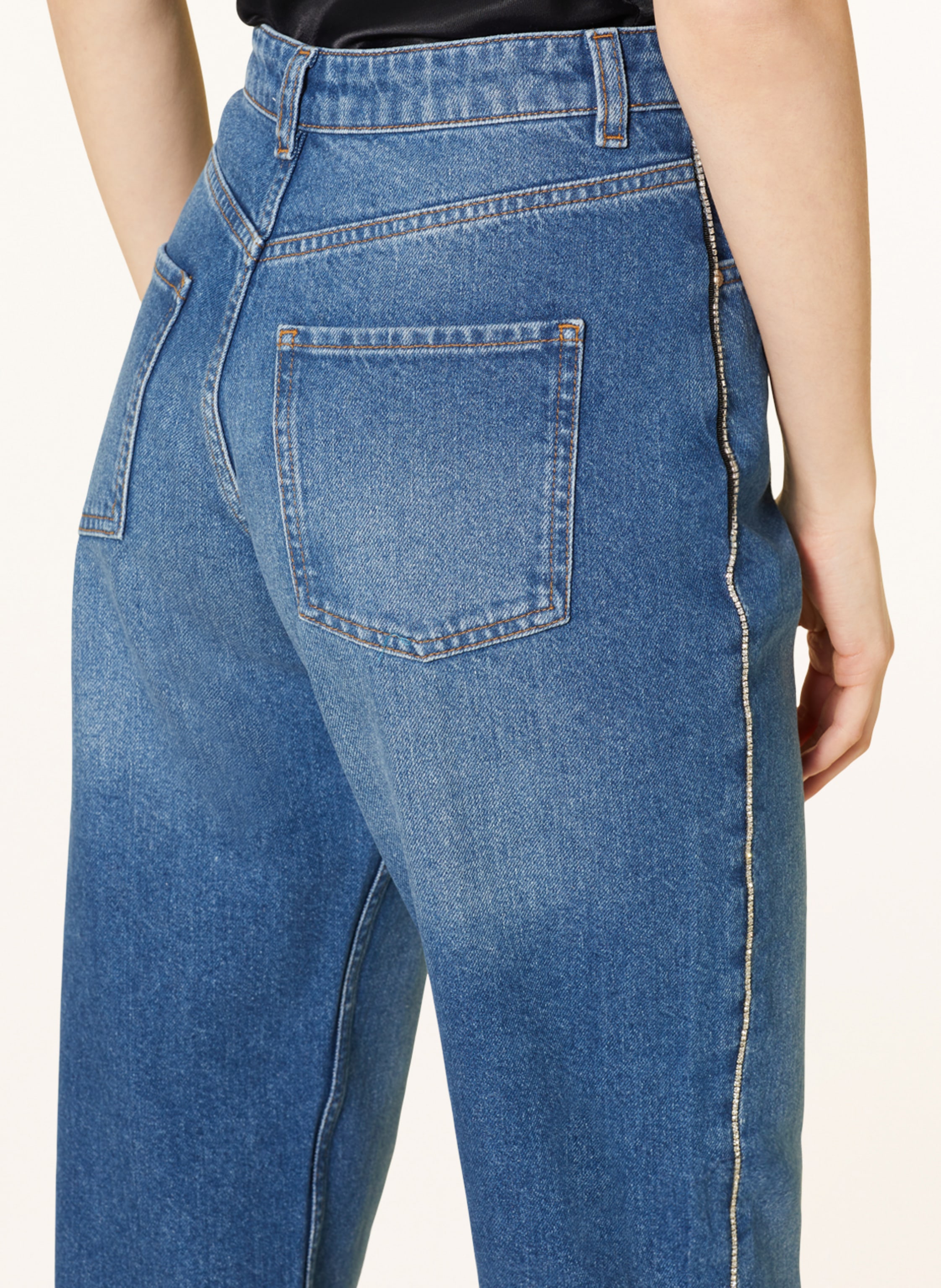 Thumbnail - Envii Straight Jeans Enbree Mit Schmucksteinen blau