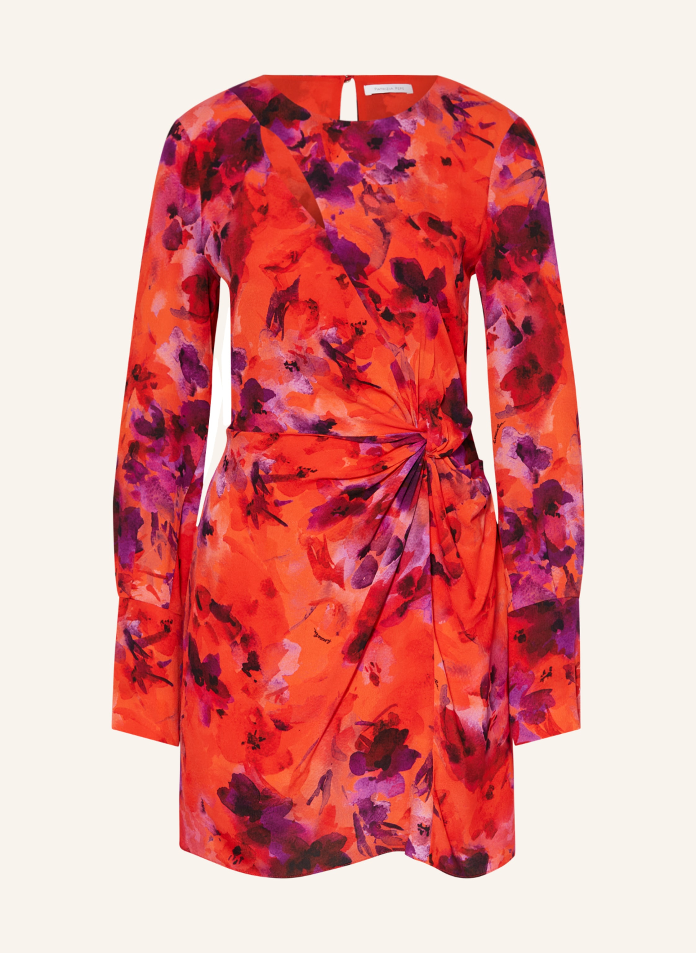 PATRIZIA PEPE Dress with cut out in red purple