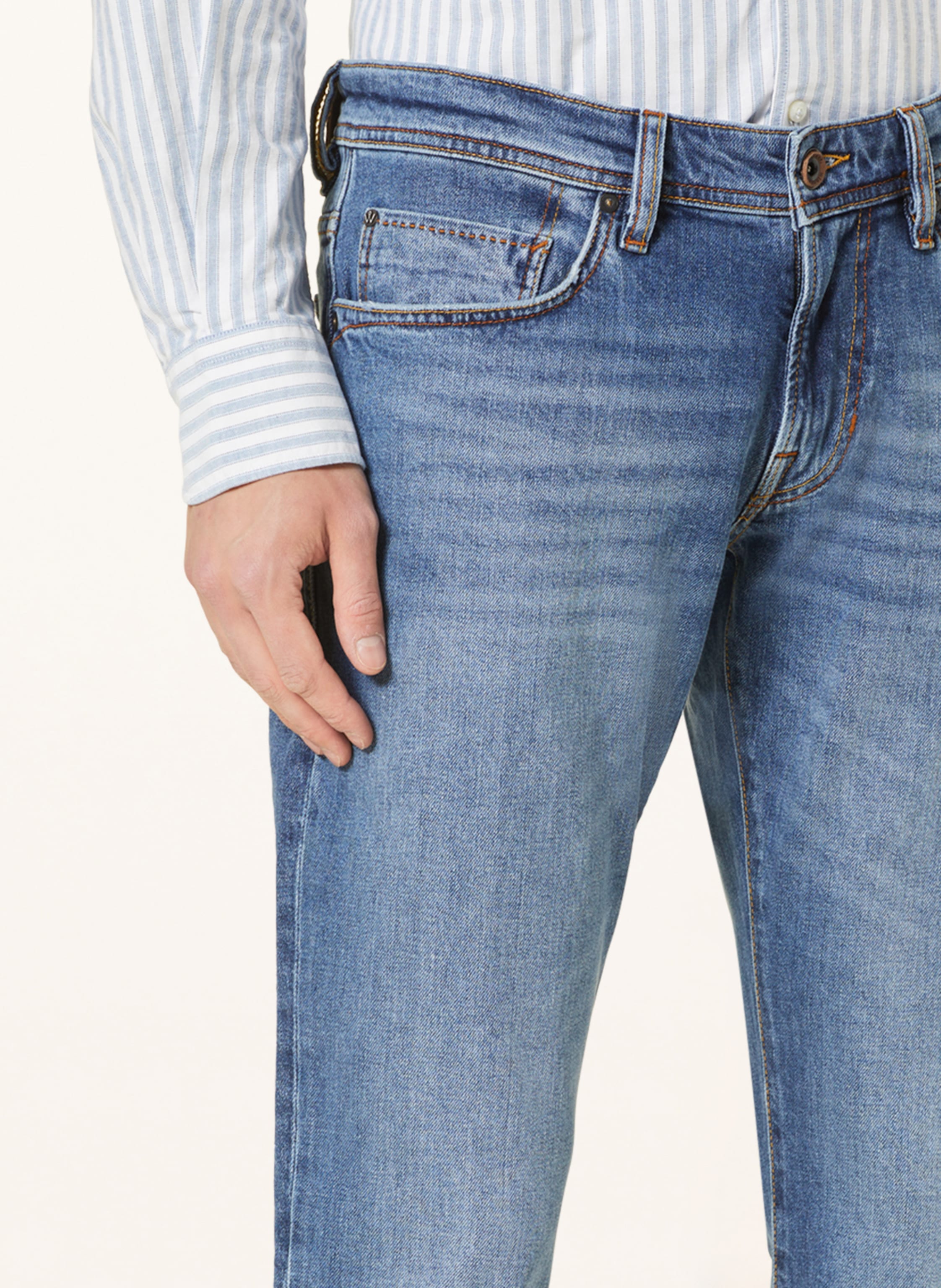 Thumbnail - Windsor. Jeans Ruffo Extra Slim Fit blau