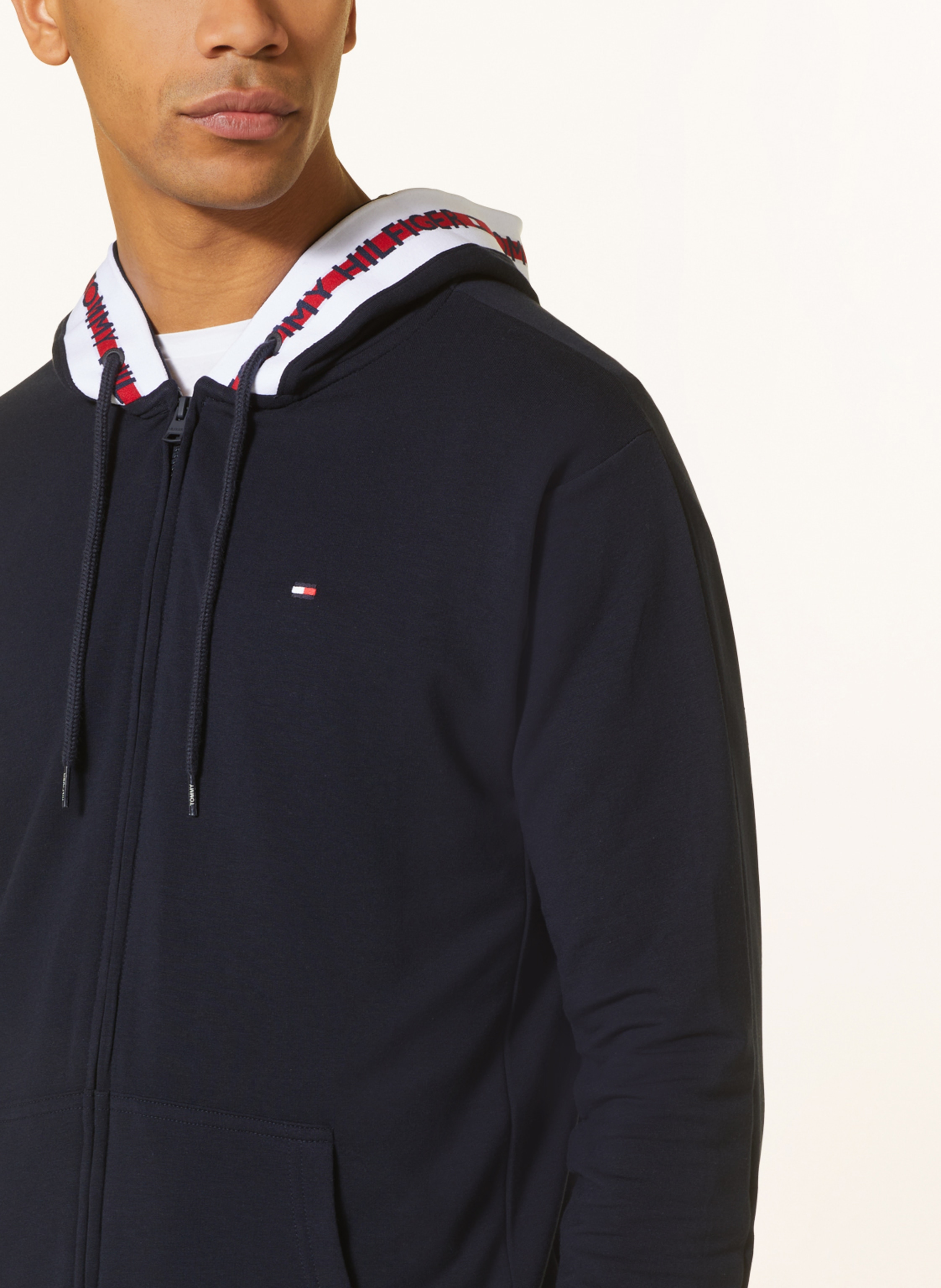 Thumbnail - Tommy Hilfiger Lounge-Sweatjacke blau