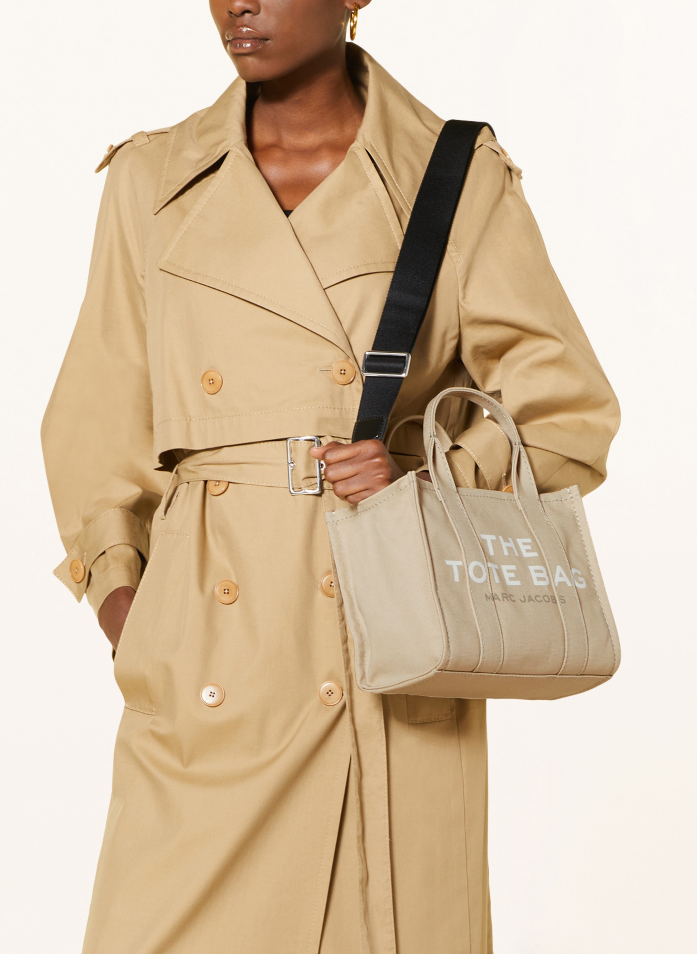 Thumbnail - Marc Jacobs Handtasche The Small Tote Bag beige