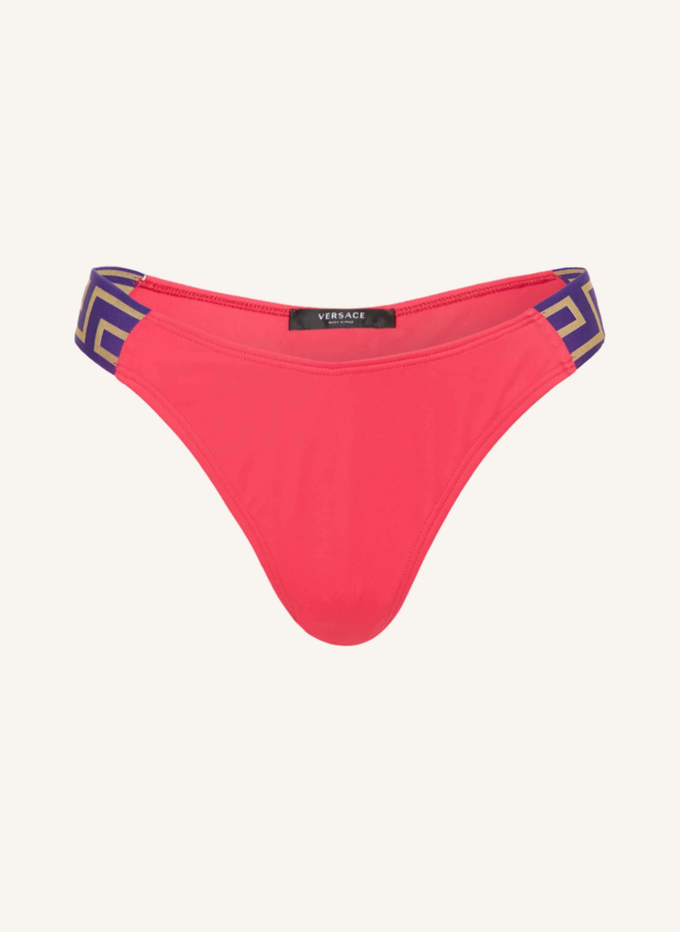 Pink Reversible Bikini Bottom by Versace Underwear on Sale