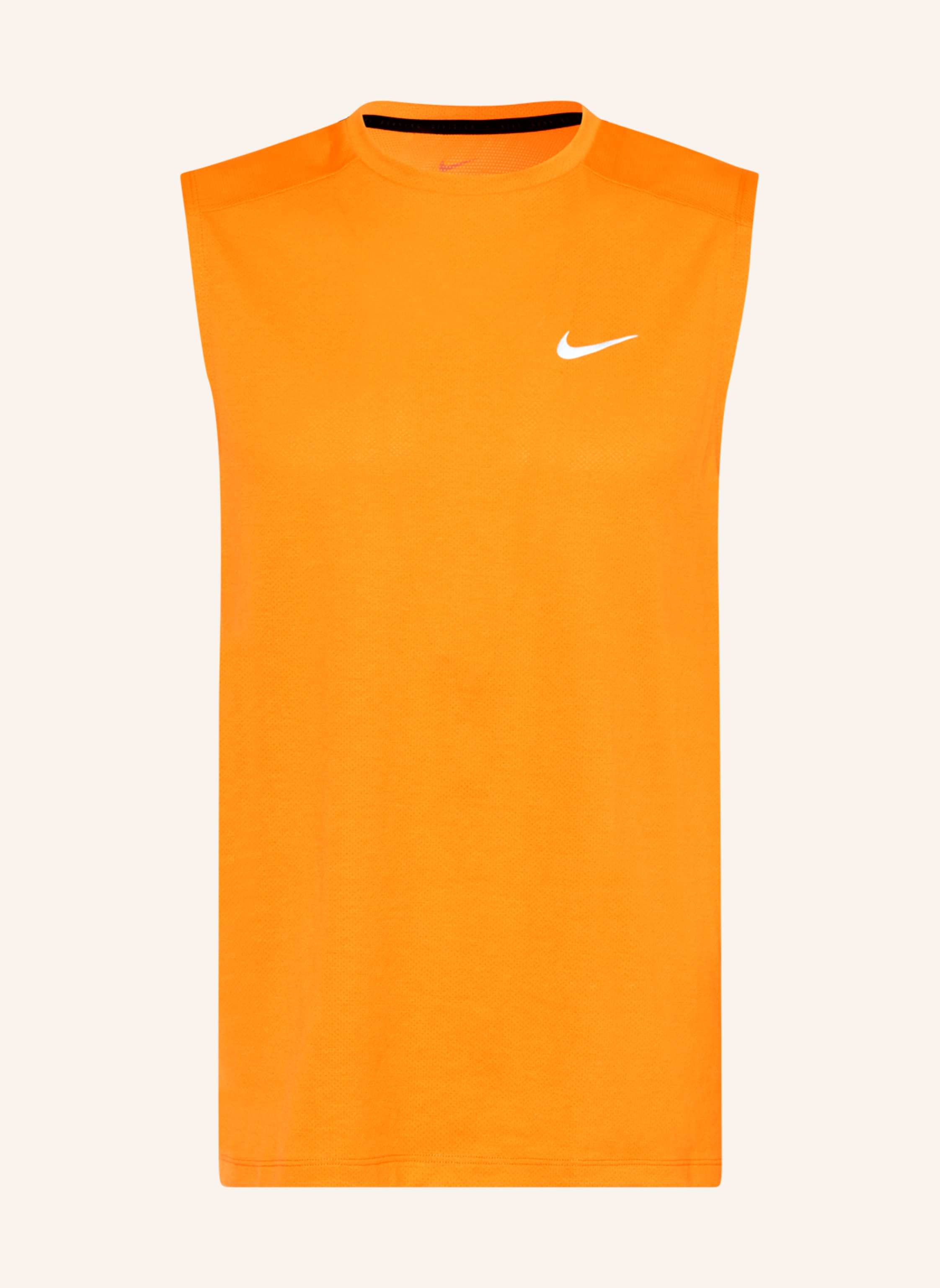 Nike Running top DRI-FIT RUN DIVISION RISE 365 with mesh in neon orange ...