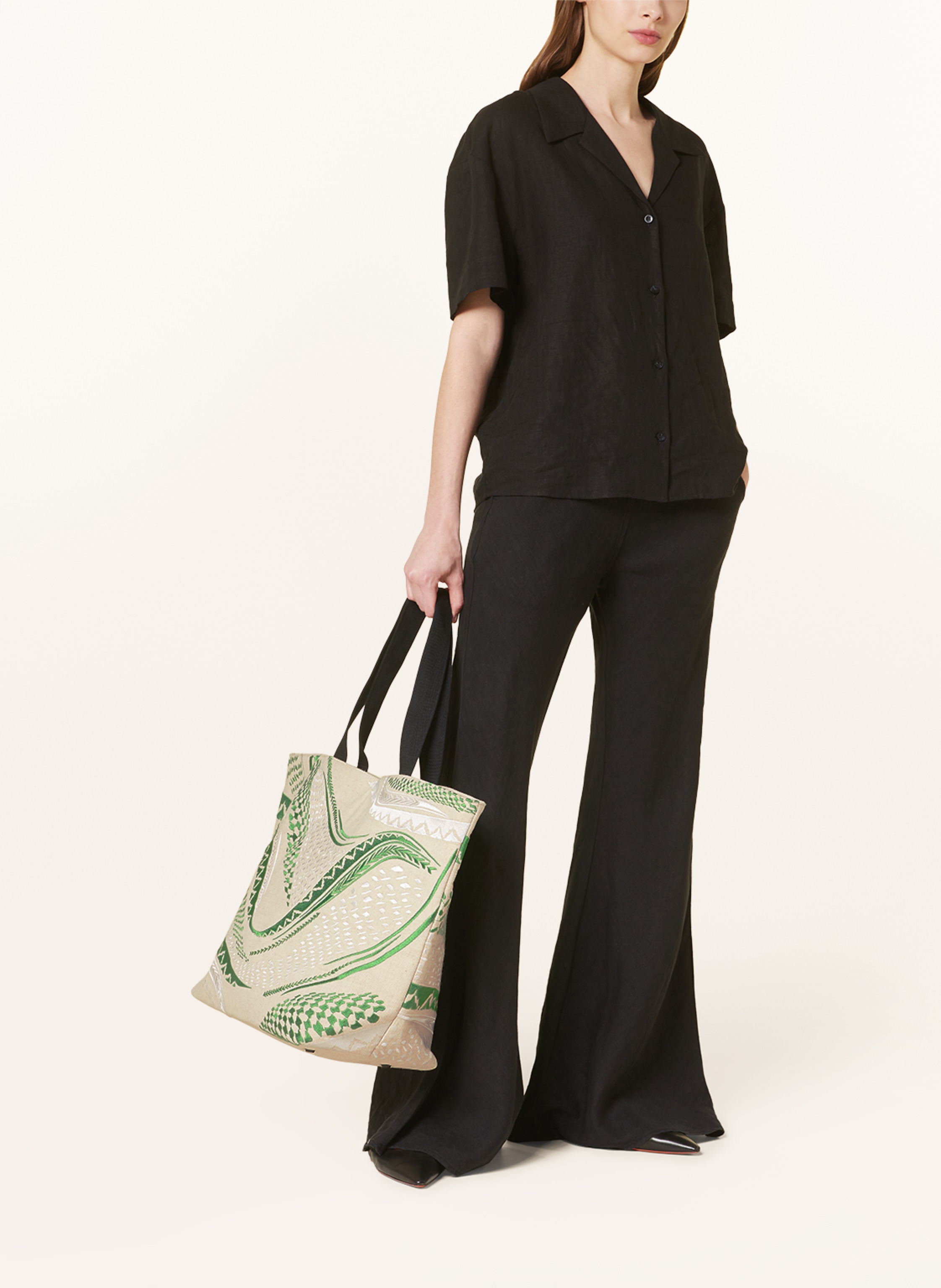 Thumbnail - Lala Berlin Shopper Mitja beige
