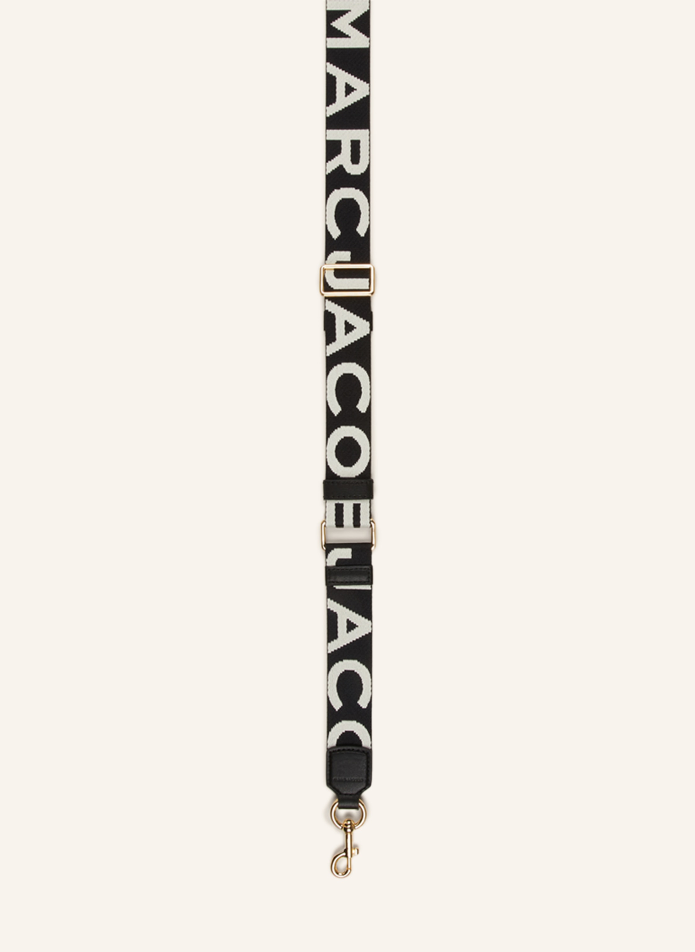 MARC JACOBS Shoulder straps THE STRAP in black/ white