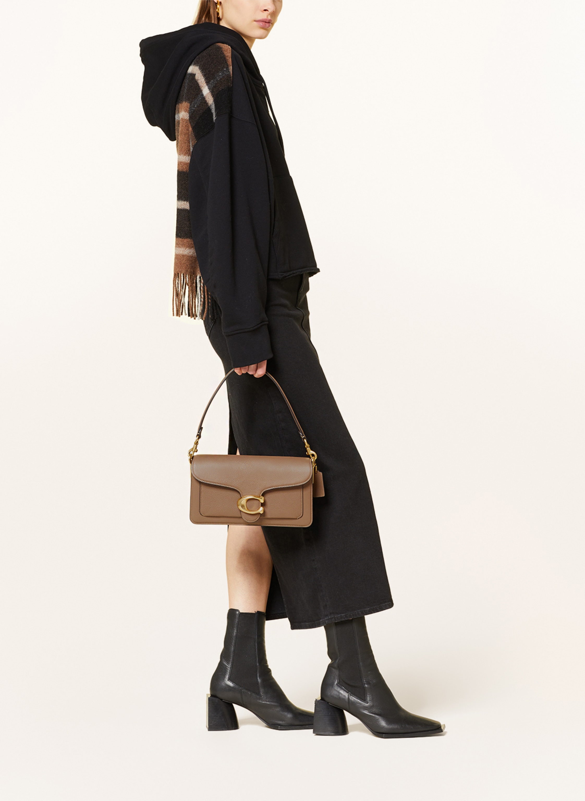 Thumbnail - Coach Umhängetasche Tabby 26 beige