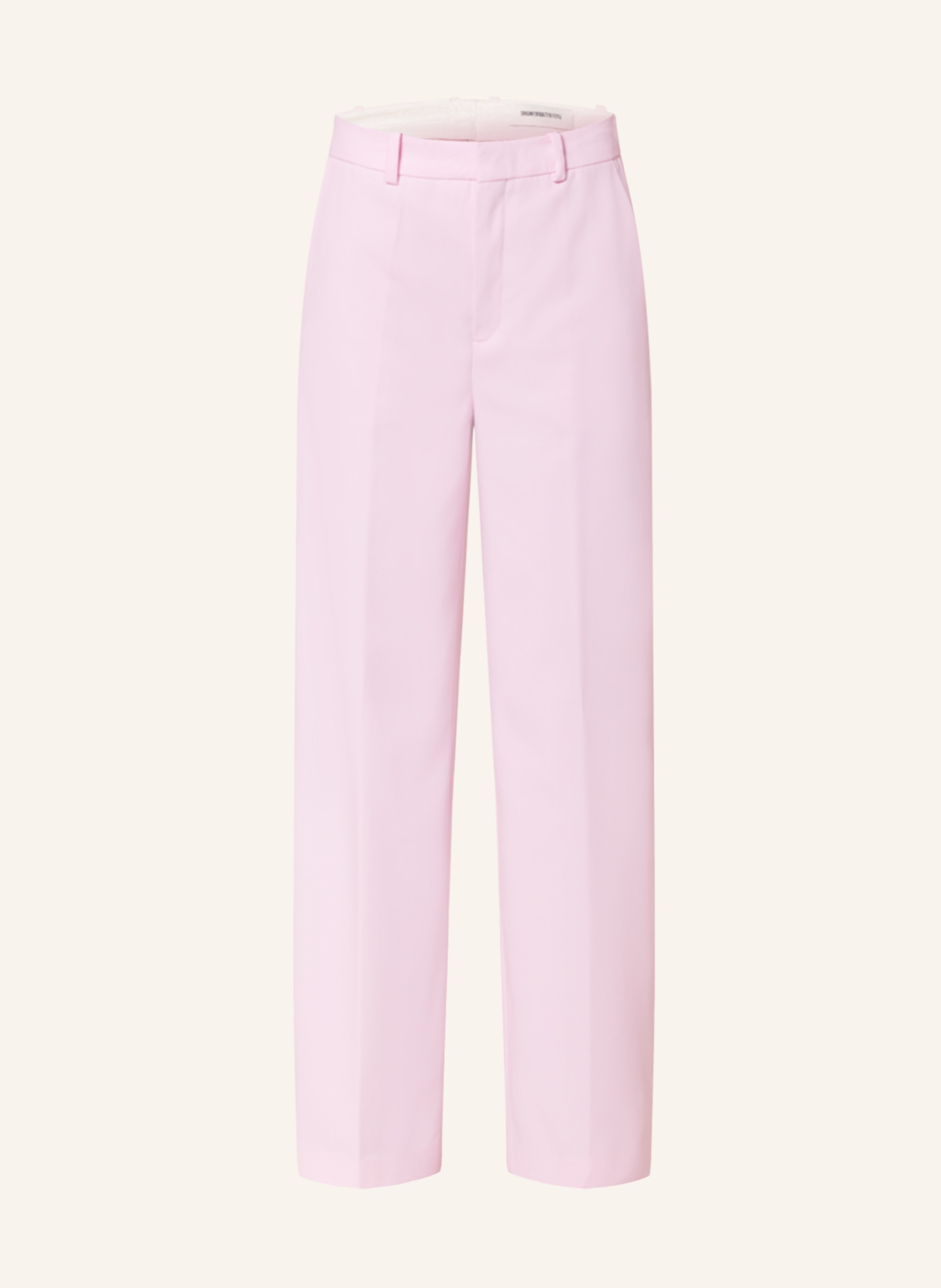 Baby pink wide leg trousers hot sale