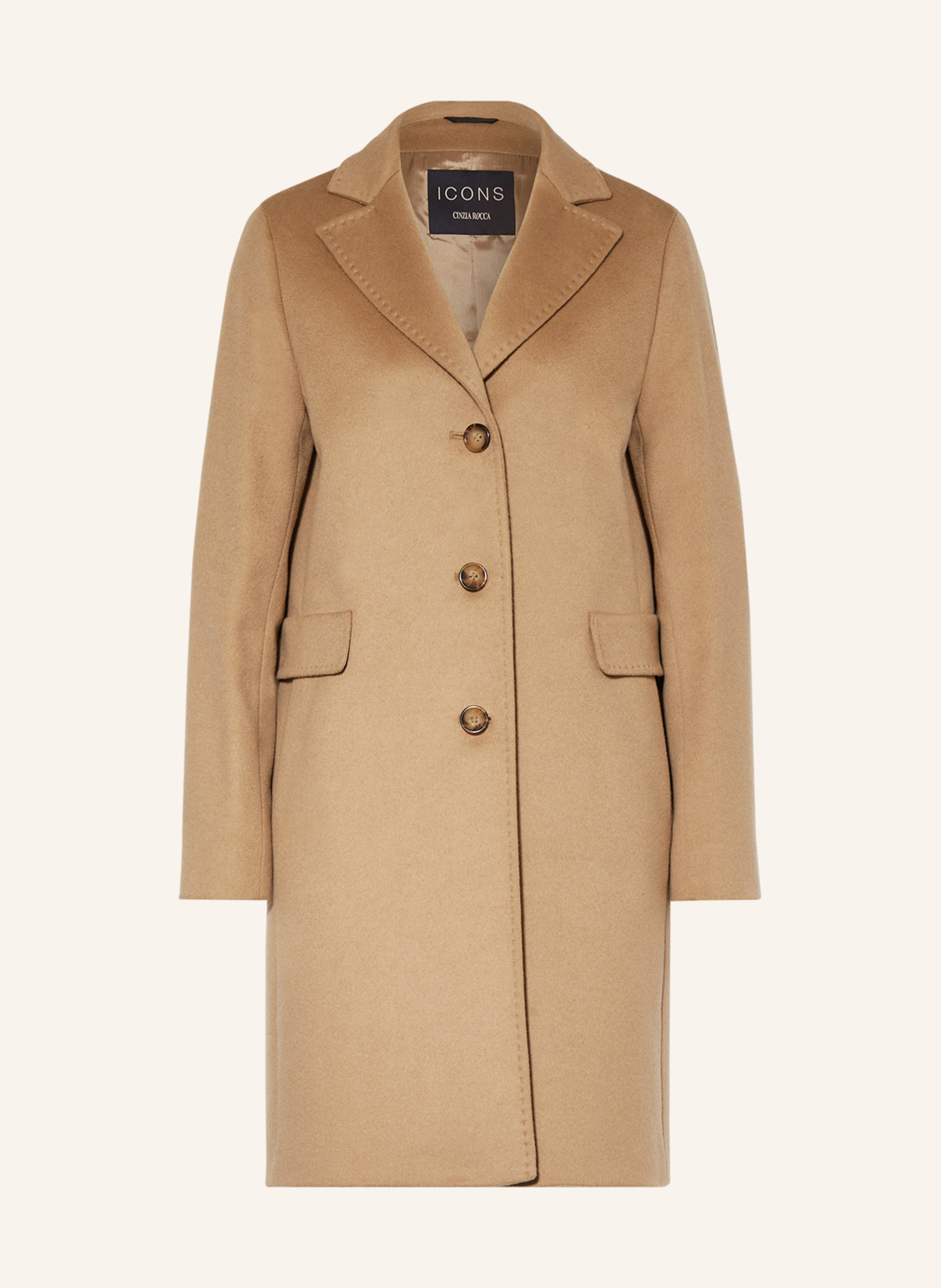 ICONS CINZIA ROCCA Wollmantel in beige