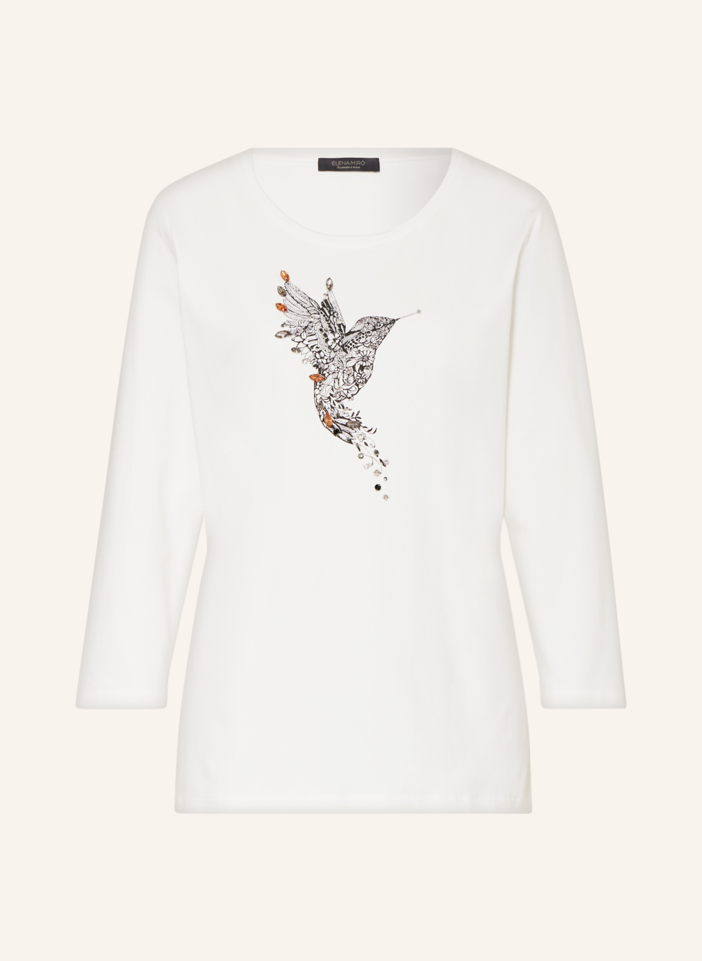 ELENA MIRO Long sleeve shirt in white