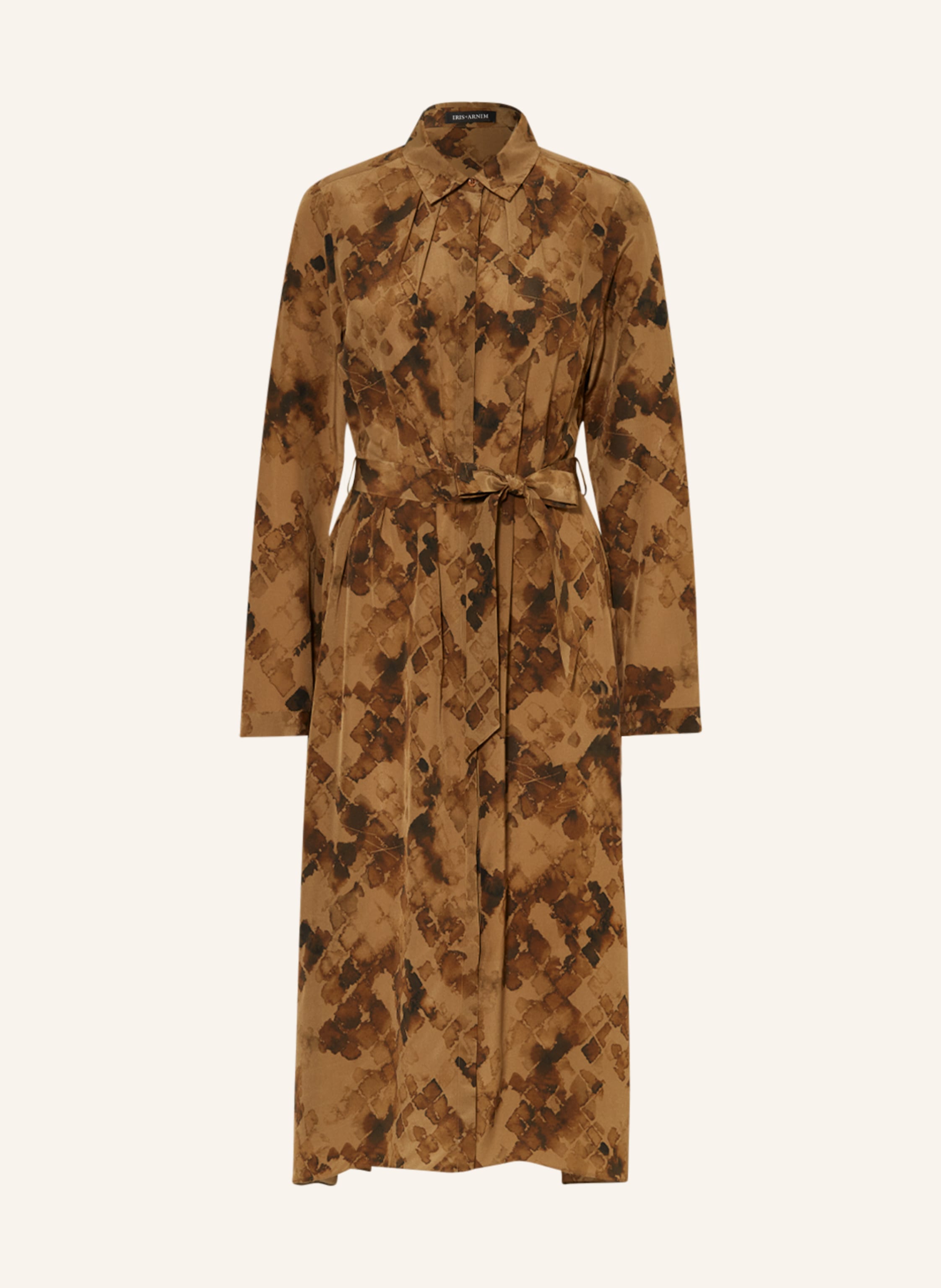 Hemdblusenkleid braun Clearance