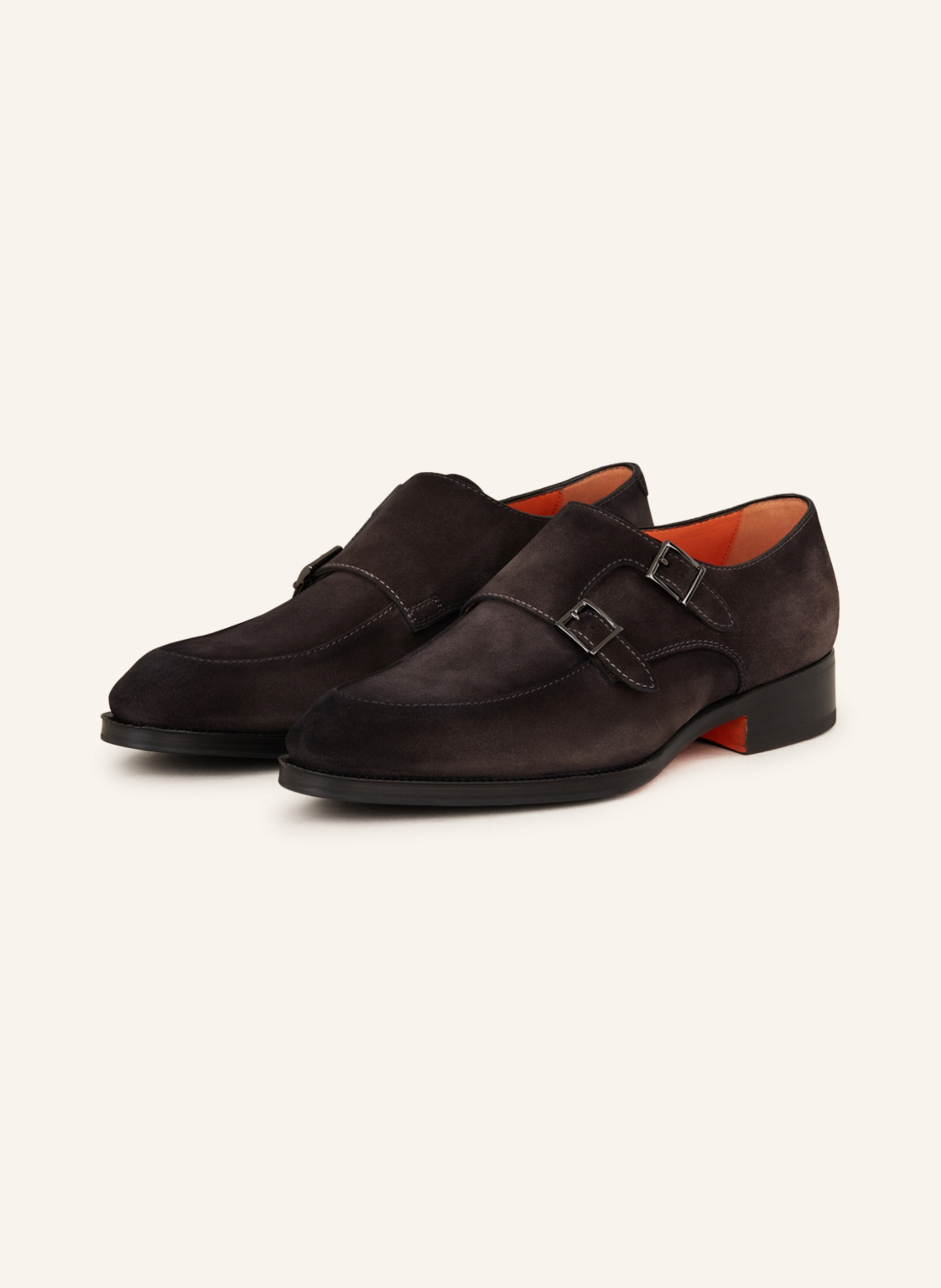 Santoni Double monks in gray