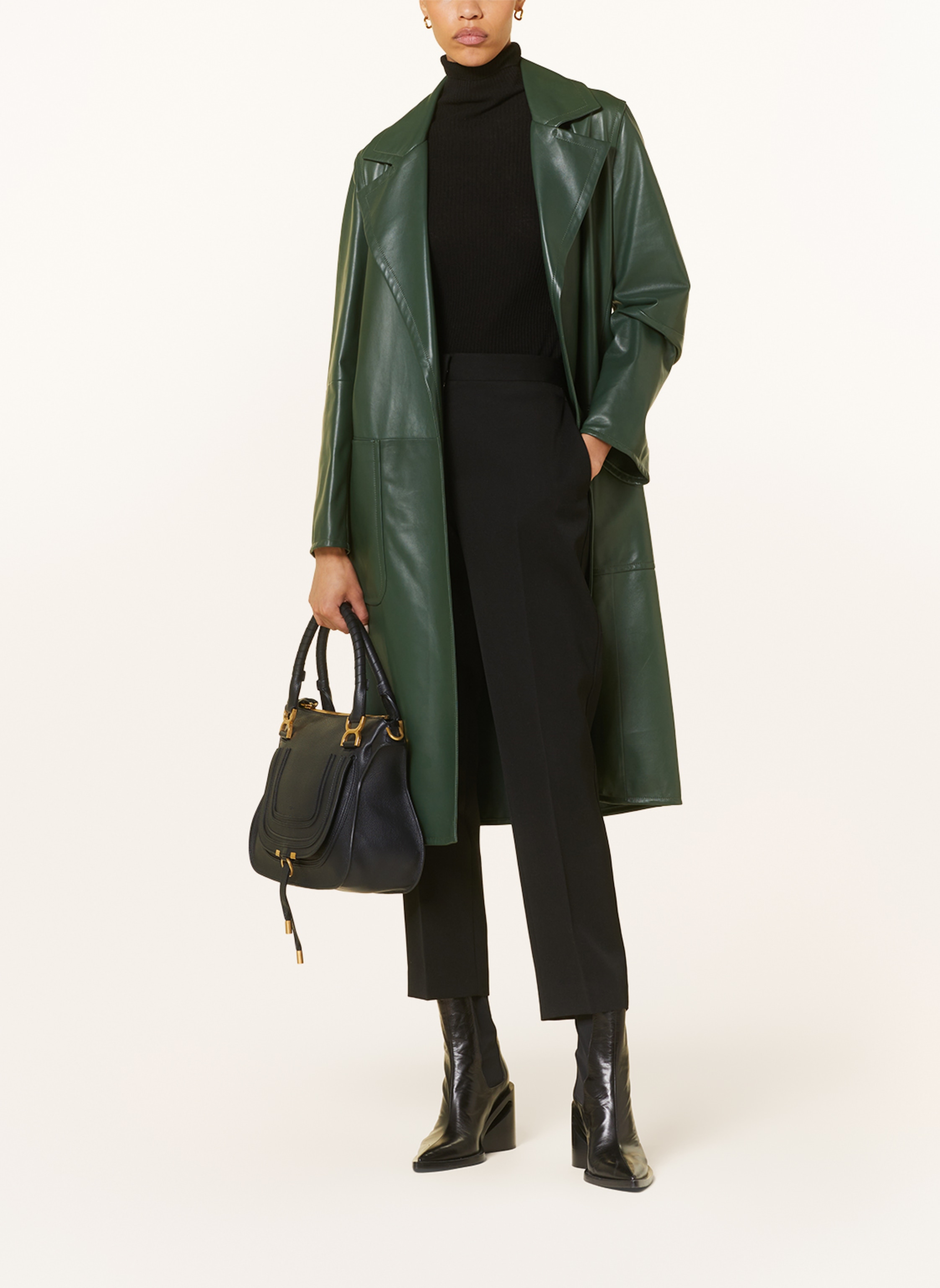 Thumbnail - Chloé Handtasche Marcie schwarz