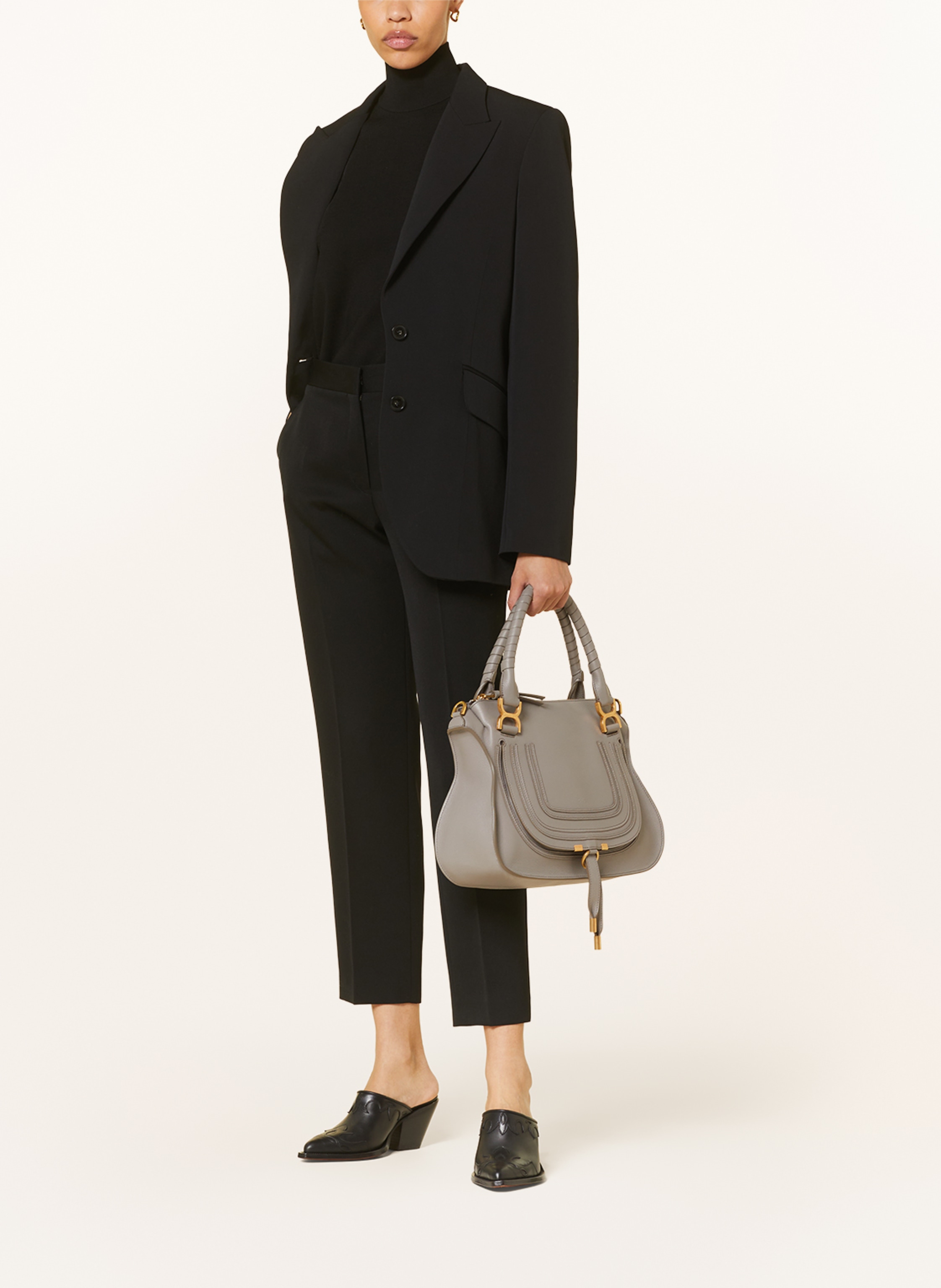 Thumbnail - Chloé Handtasche Marcie grau