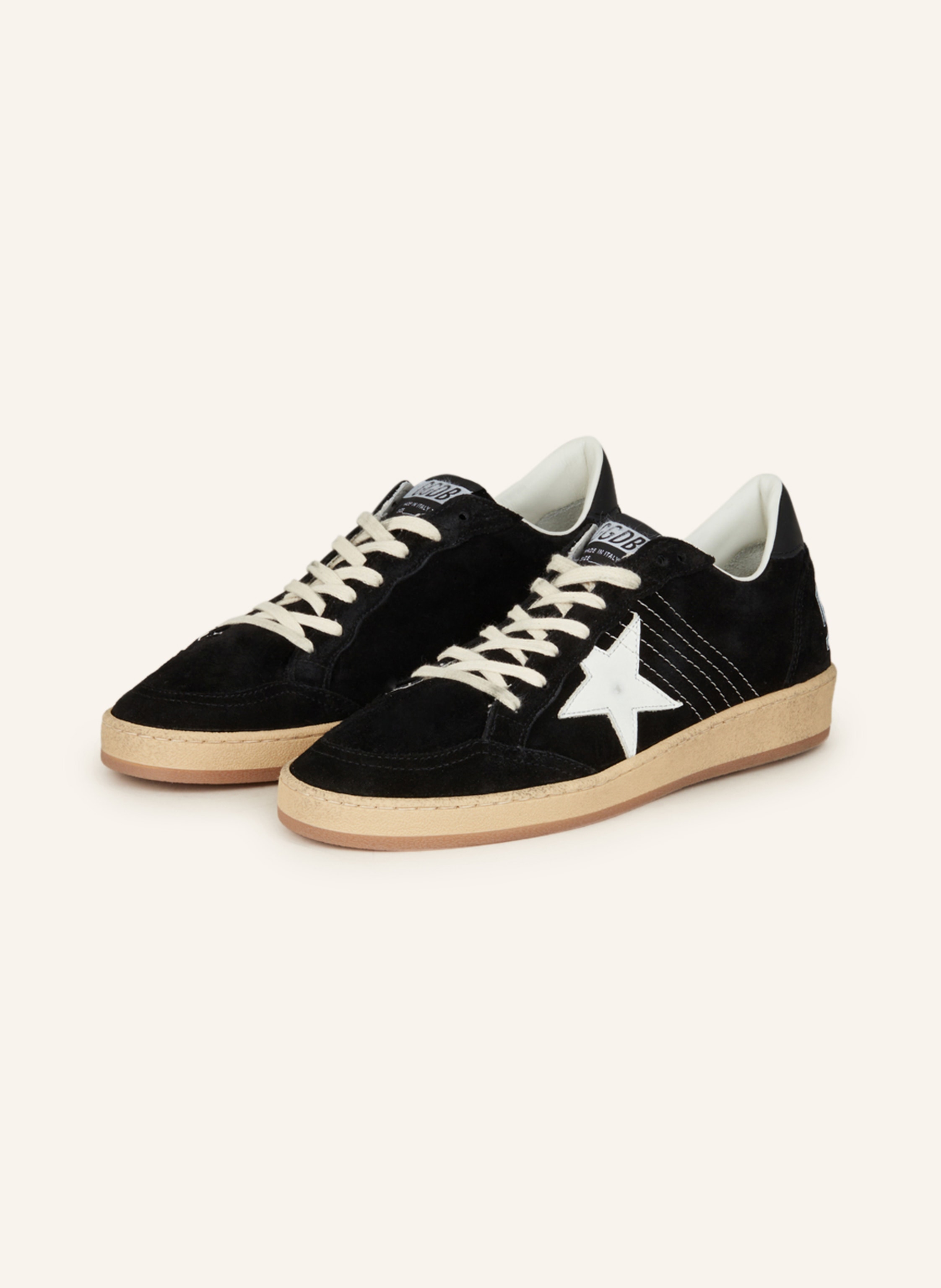 GOLDEN GOOSE Sneakers BALLSTAR SUEDE in black/ cream | Breuninger