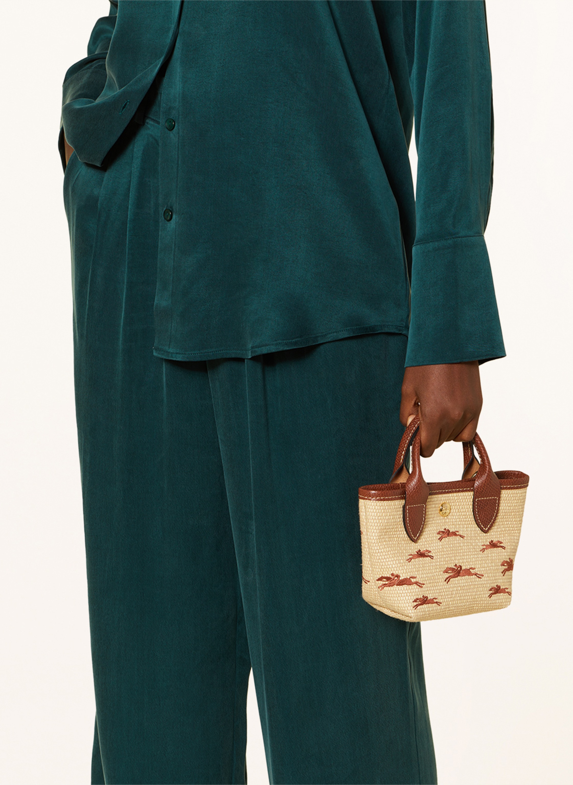 Thumbnail - Longchamp Umhängetasche Le Panier Pliage Xs braun