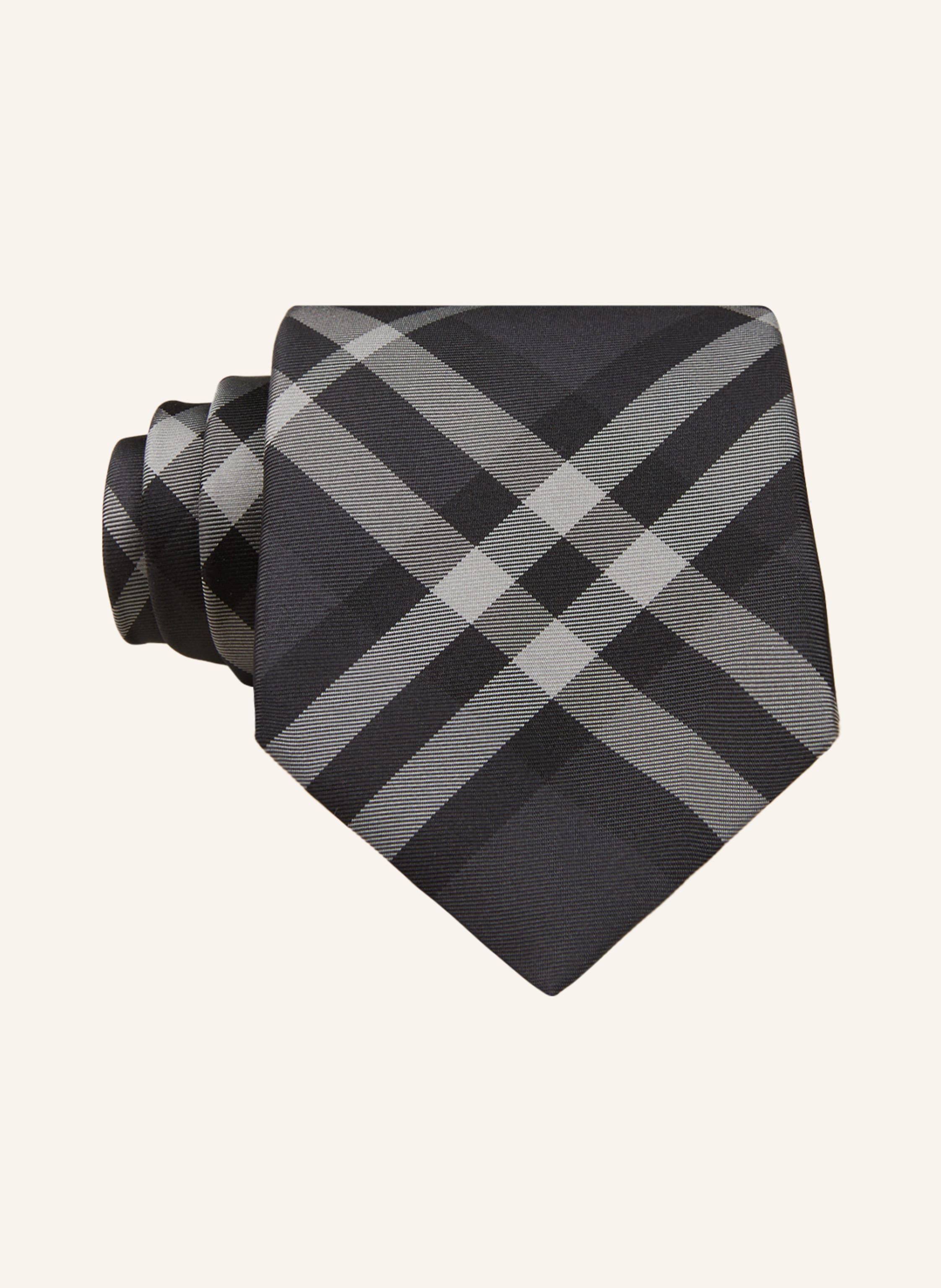BURBERRY Tie MANSTON in dark gray gray