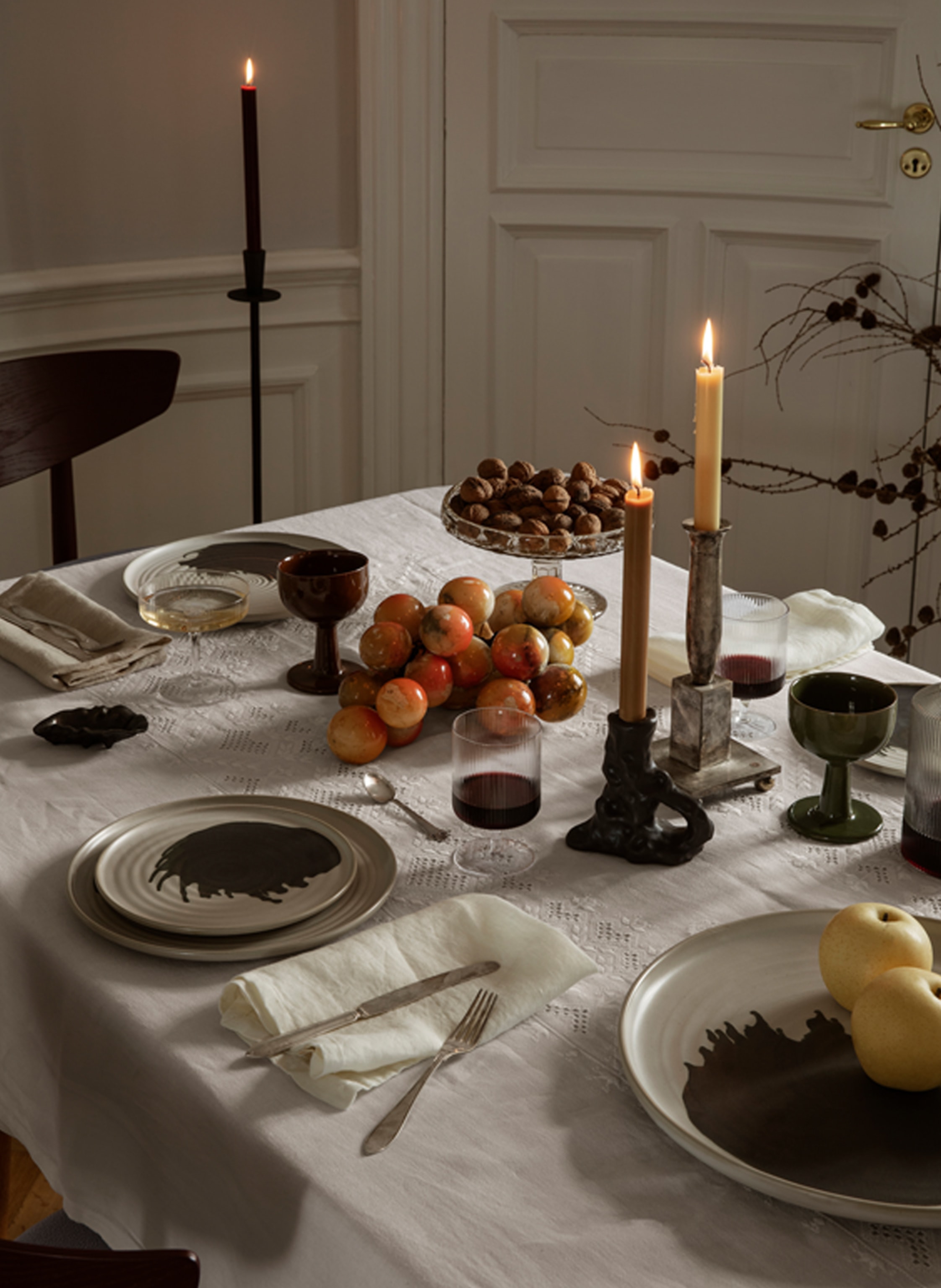Thumbnail - Ferm Living 6er-Set Dessertteller Omhu weiss