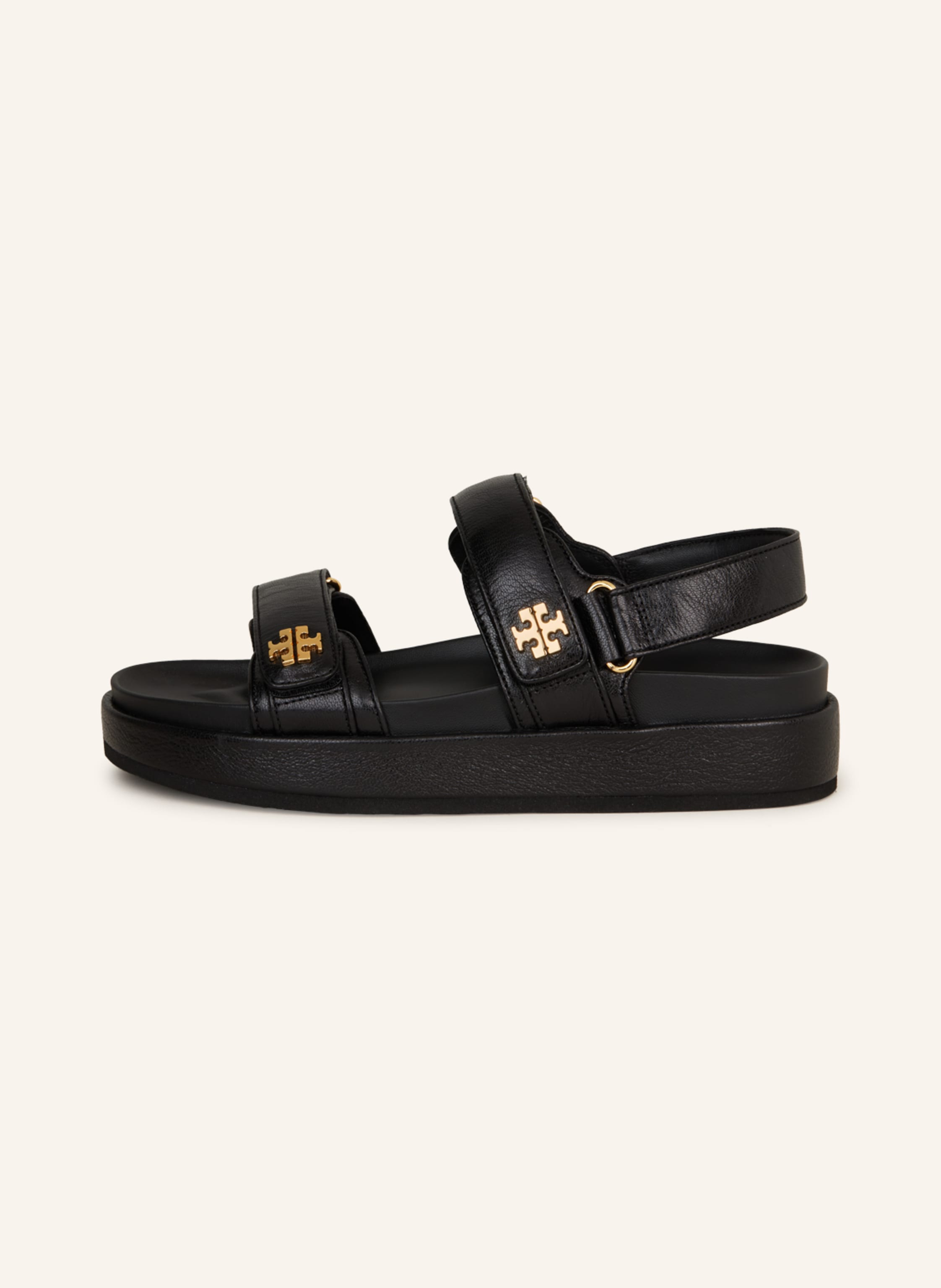Thumbnail - Tory Burch Plateau-Sandalen Kira schwarz