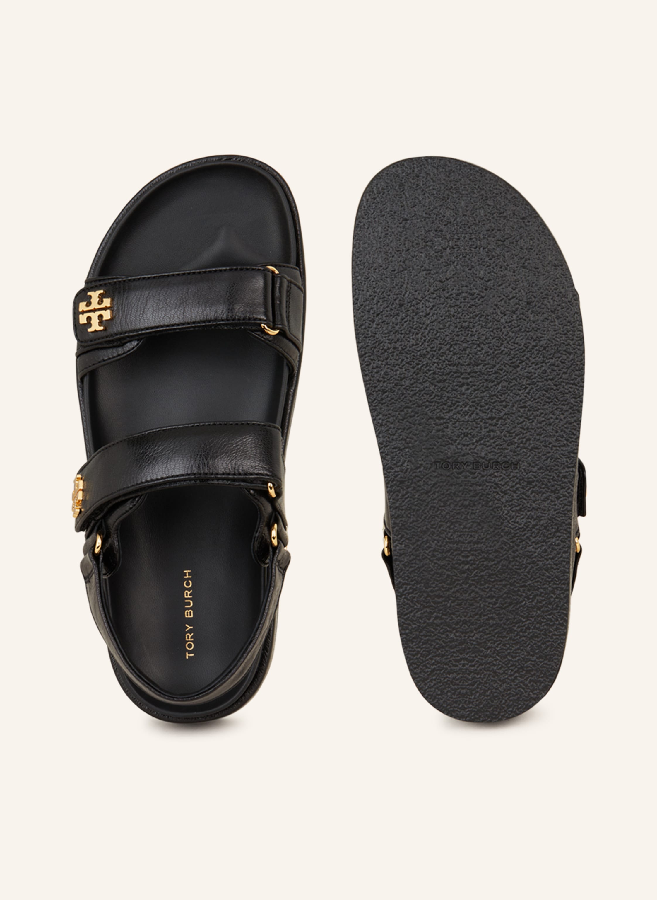 Thumbnail - Tory Burch Plateau-Sandalen Kira schwarz