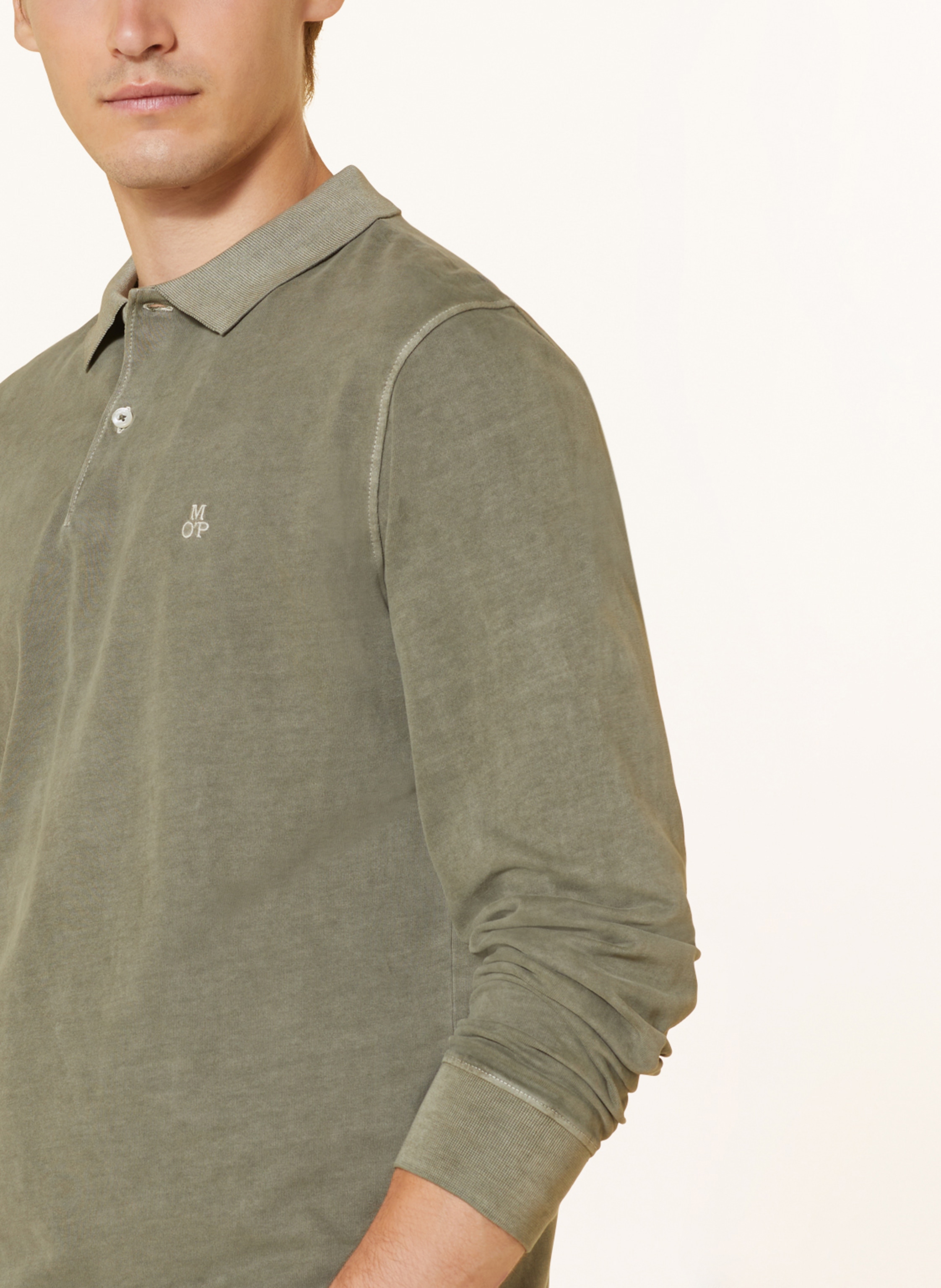 Thumbnail - Marc O'polo Jersey-Poloshirt Regular Fit gruen