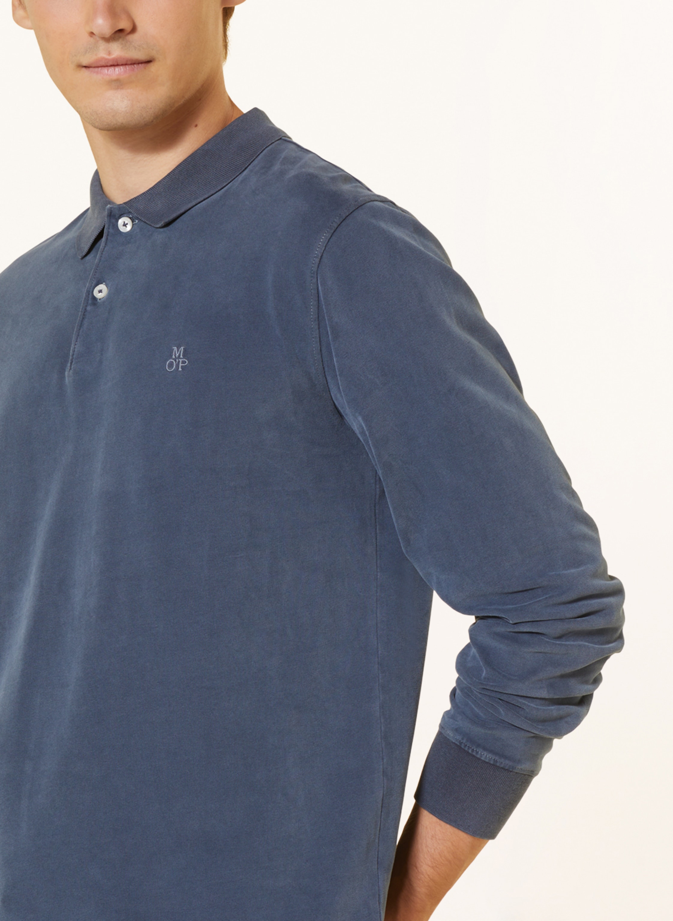 Thumbnail - Marc O'polo Jersey-Poloshirt Regular Fit blau