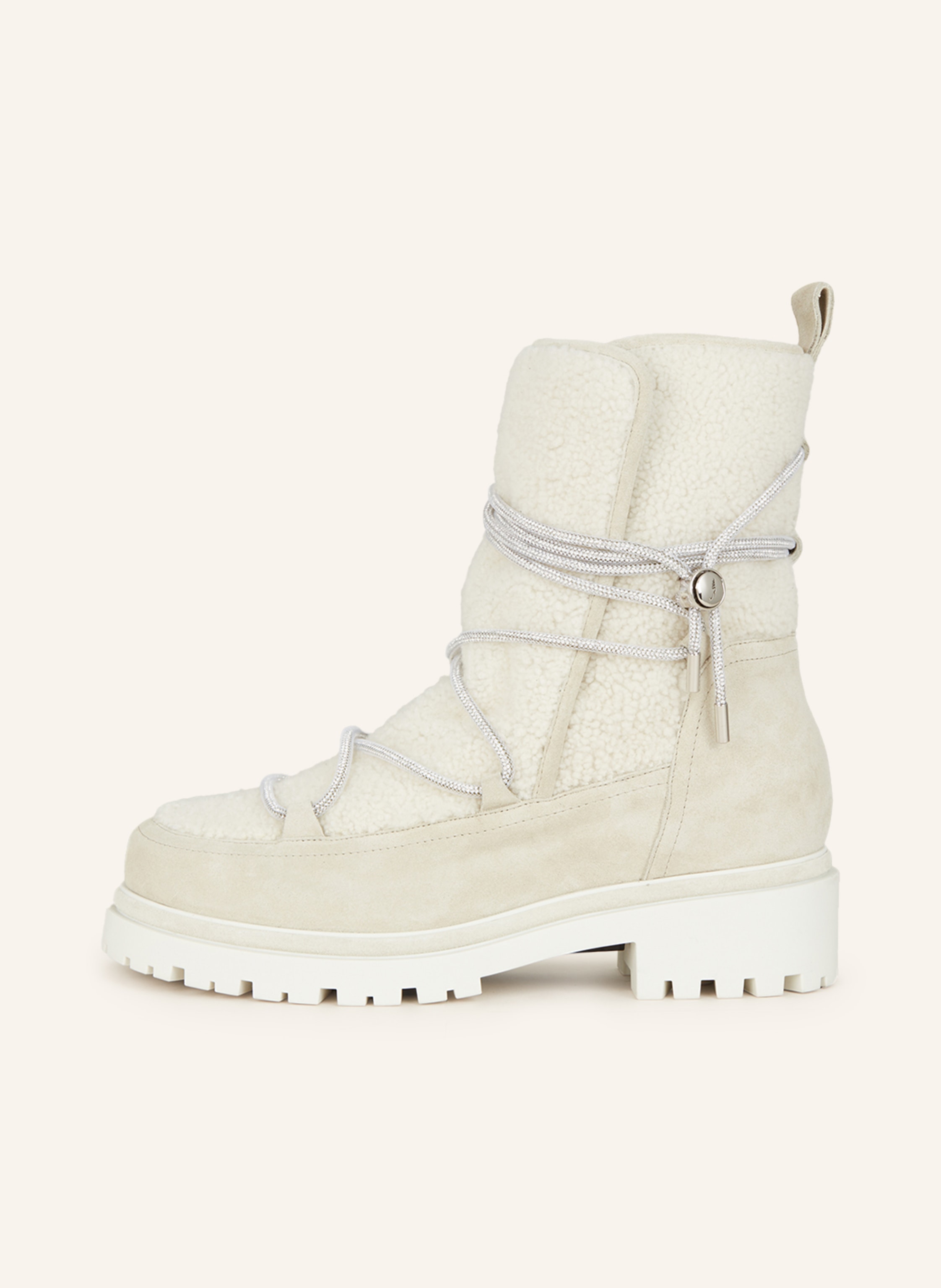 Thumbnail - Rene Caovilla Boots Aspen Mit Schmucksteinen beige