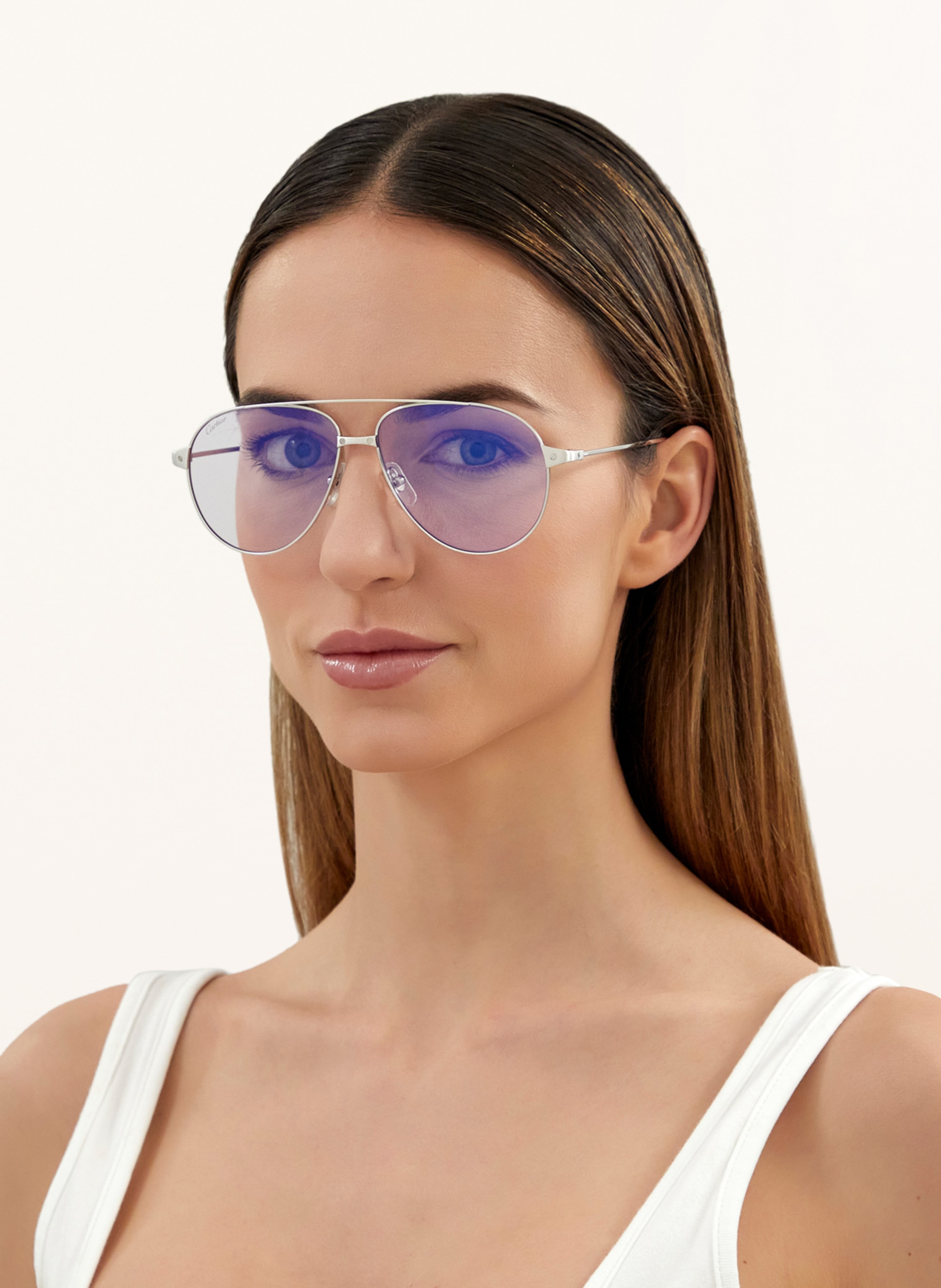 Thumbnail - Cartier Sonnenbrille ct0298s silber