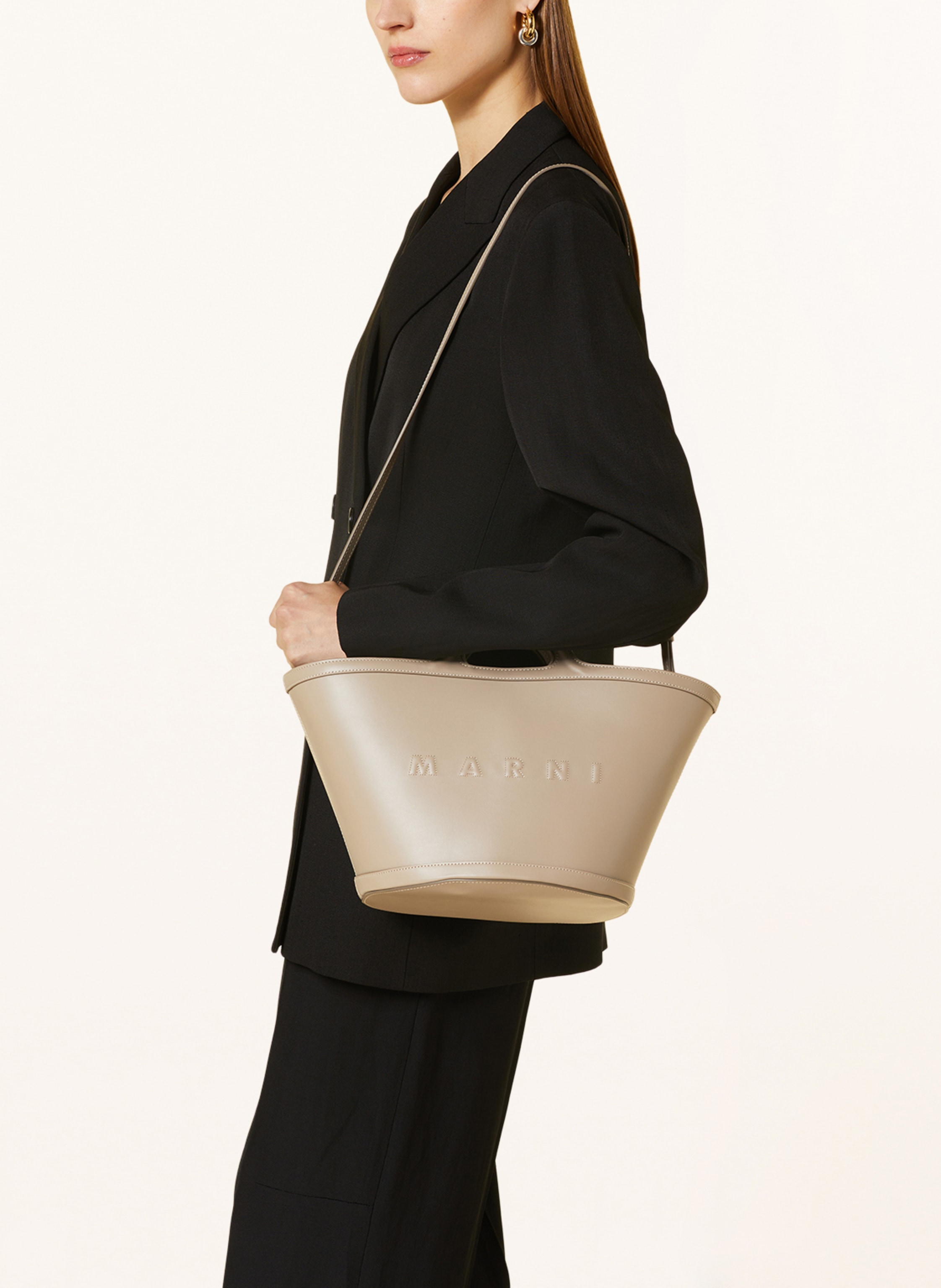 Thumbnail - Marni Handtasche Tropicalia Small beige