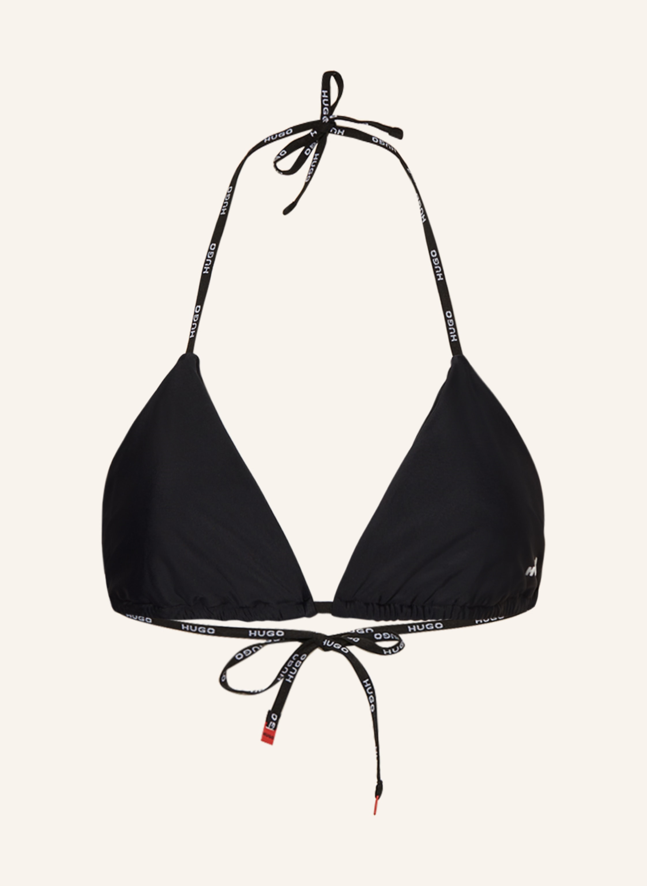 in schwarz PURE HUGO Triangel-Bikini-Top