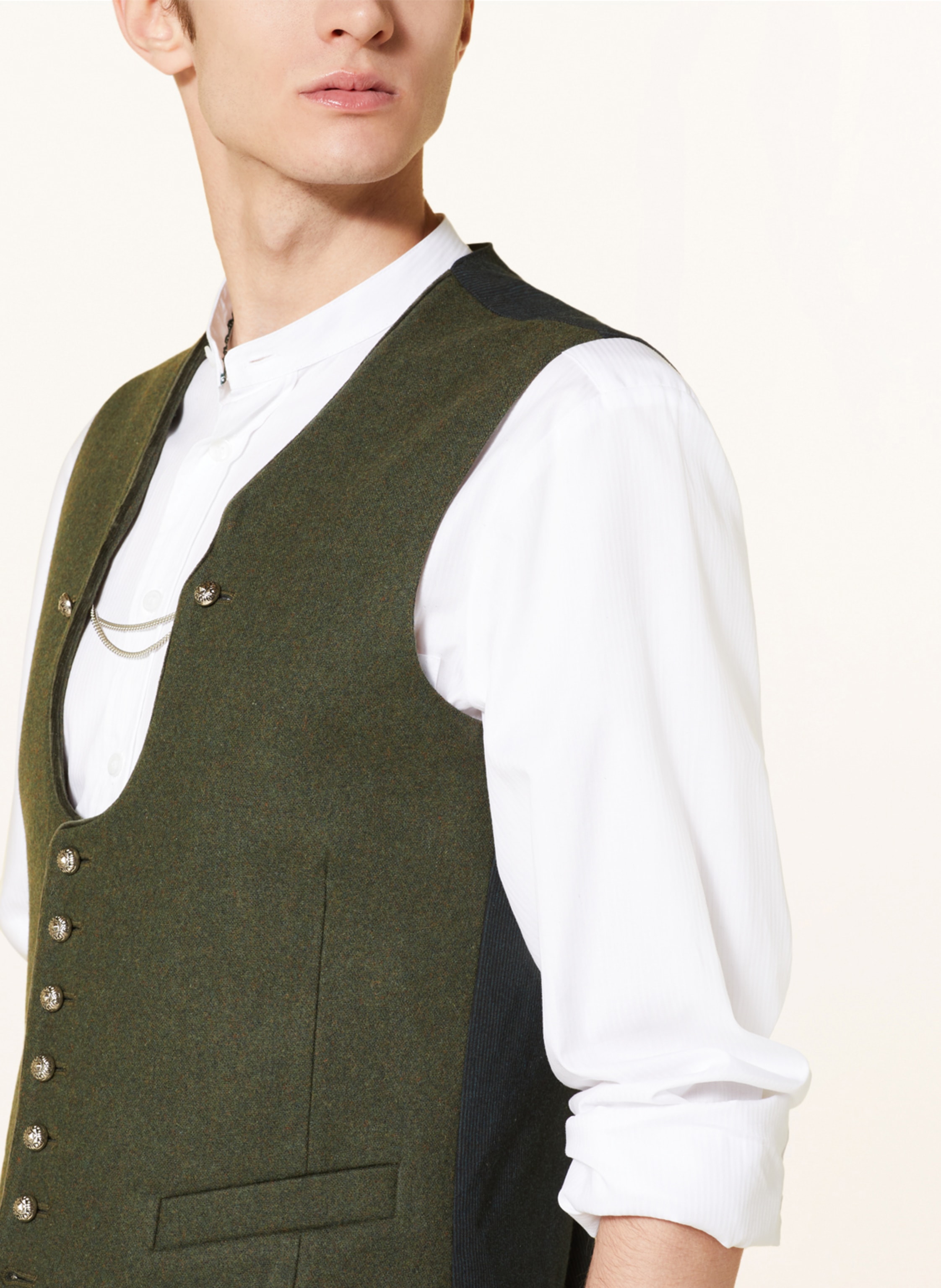 Thumbnail - Hammerschmid Trachtenweste Vizenz Slim Fit gruen