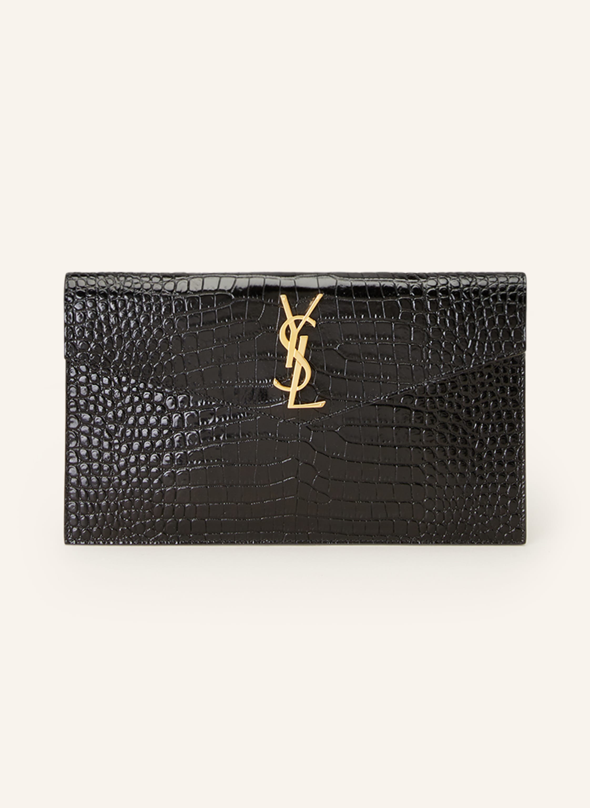 SAINT LAURENT Clutch UPTOWN in schwarz gold