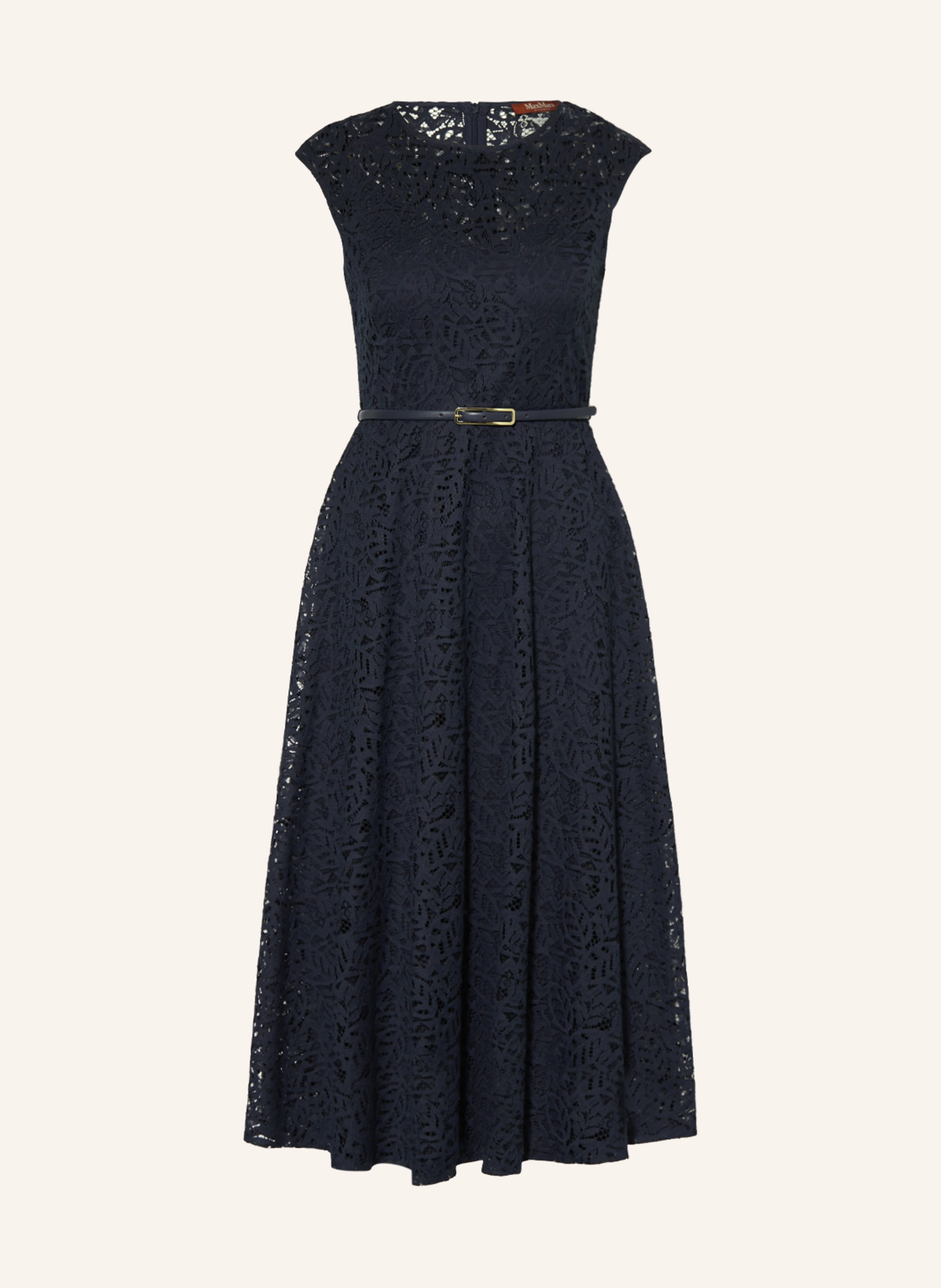 Max Mara STUDIO Lace dress PIOGGIA in dark blue