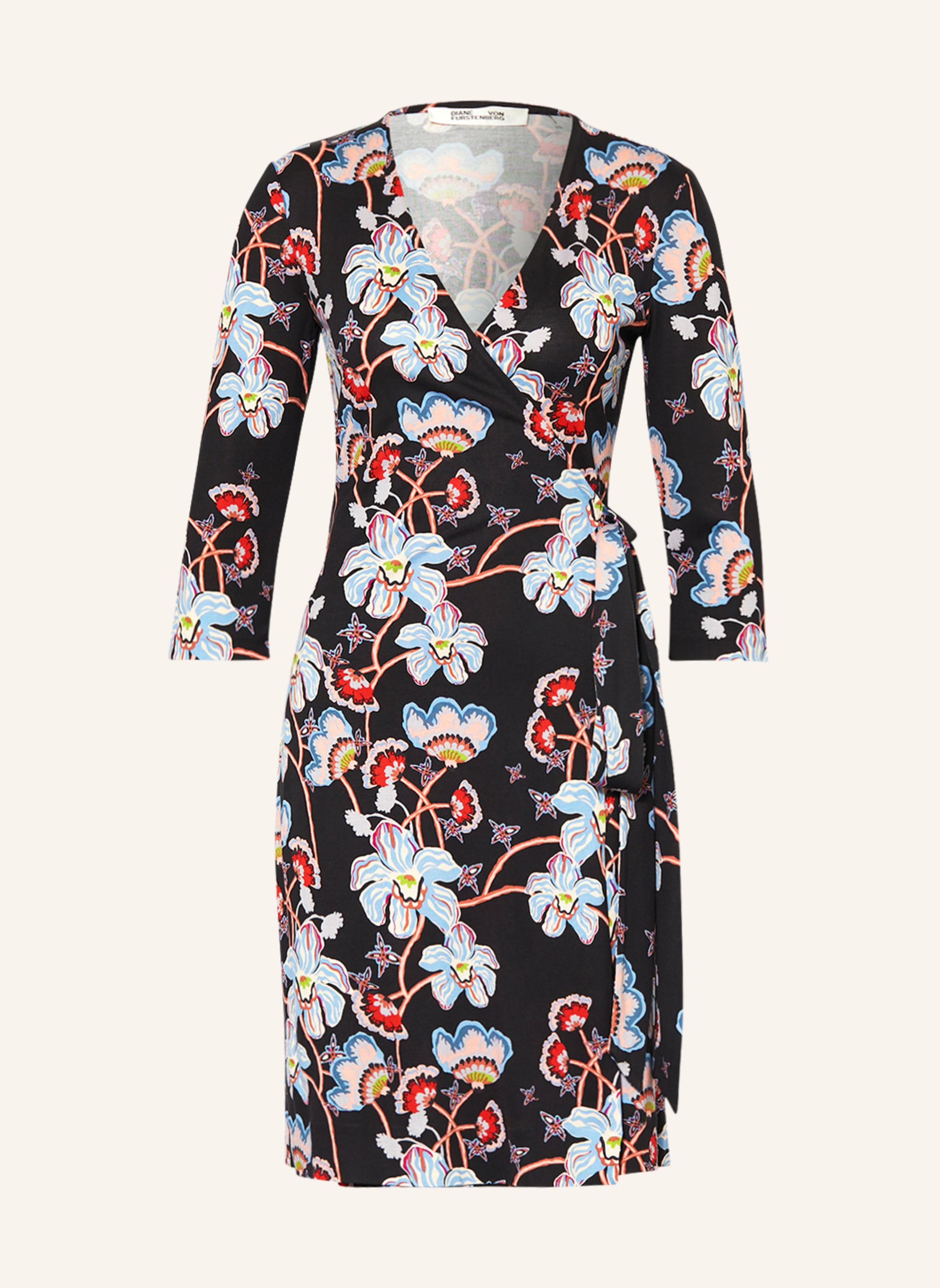 Dvf silk shop wrap dress