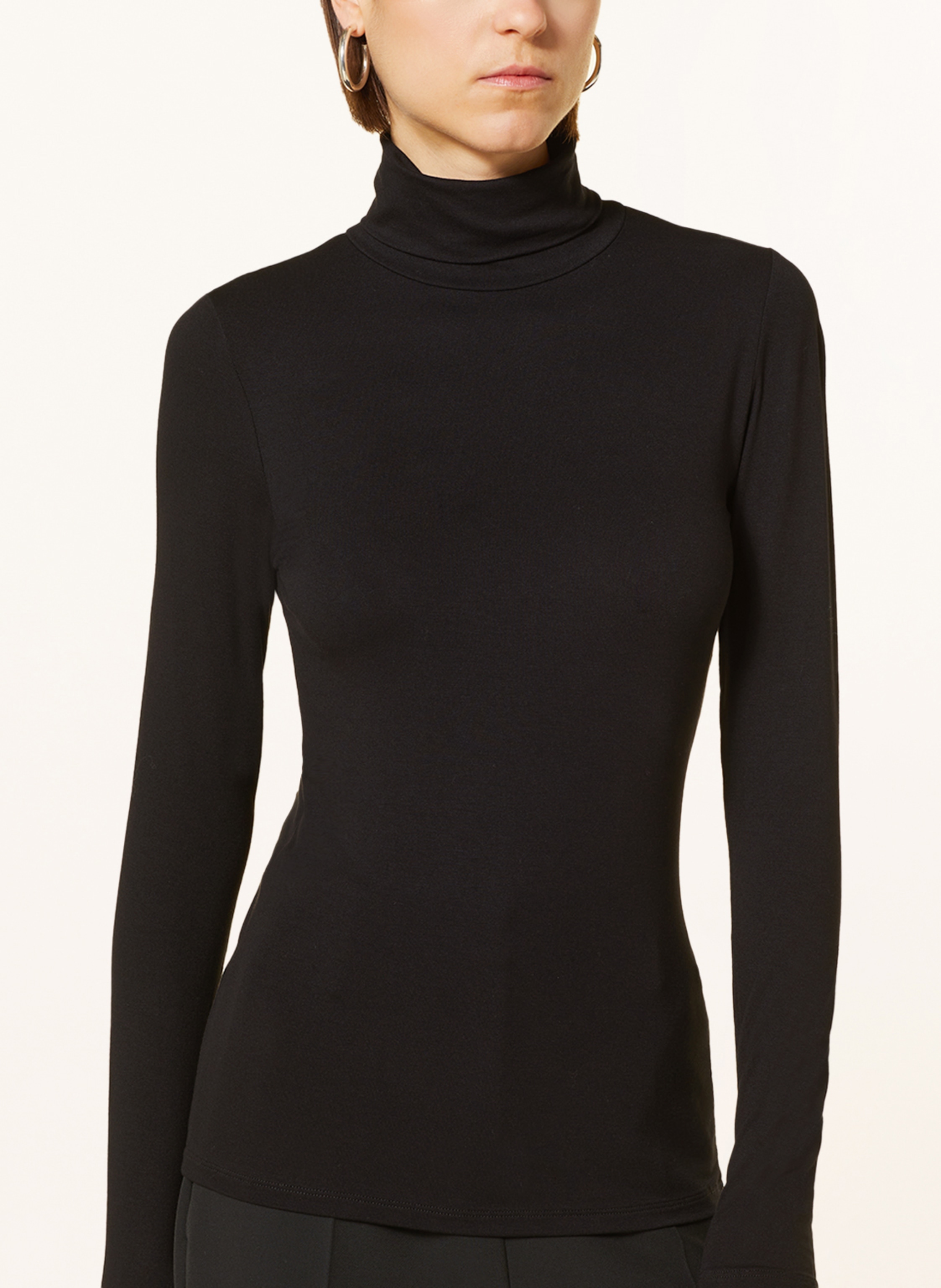 Thumbnail - Majestic Filatures Rollkragenshirt schwarz