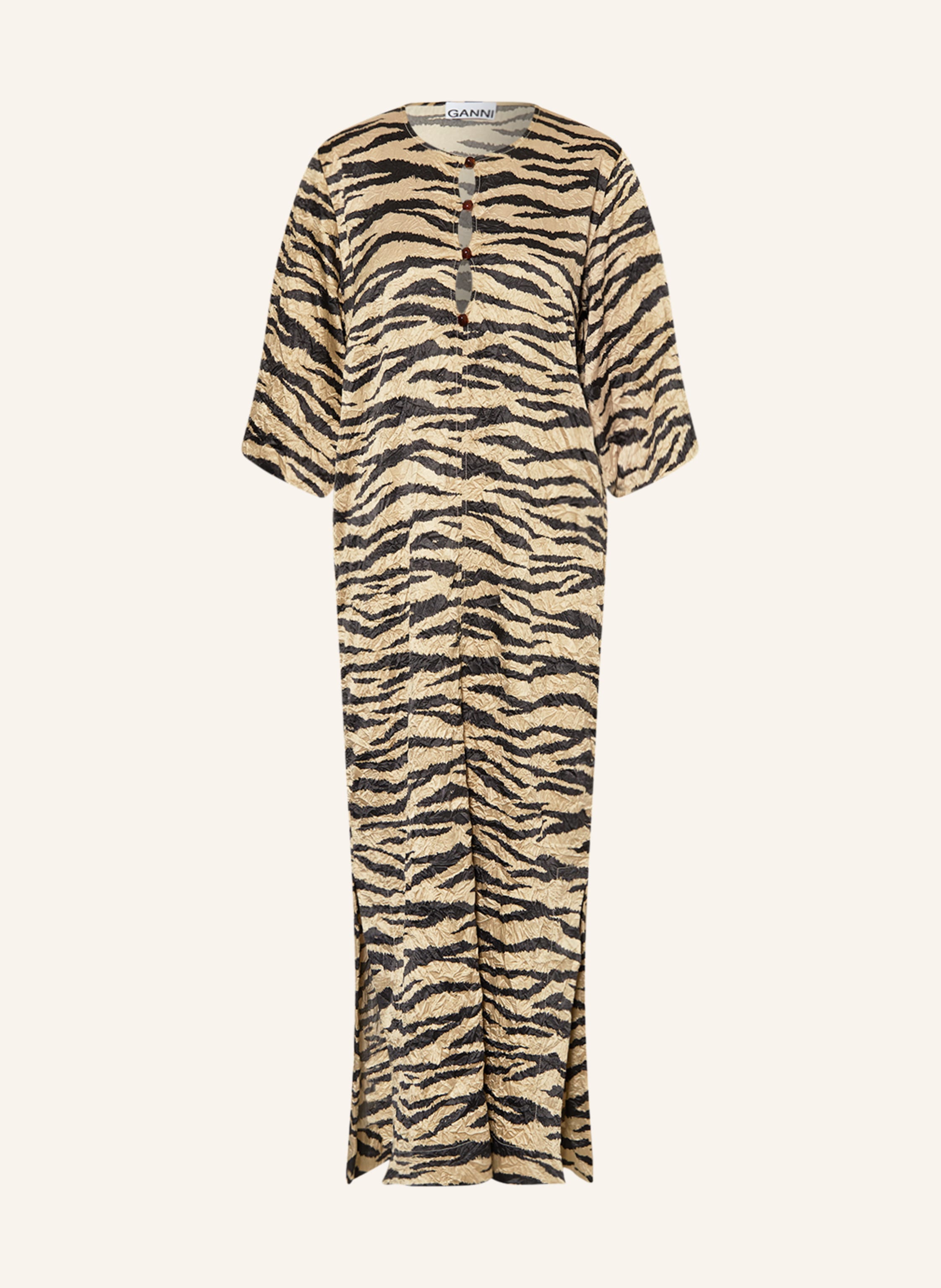 Ganni zebra print dress top