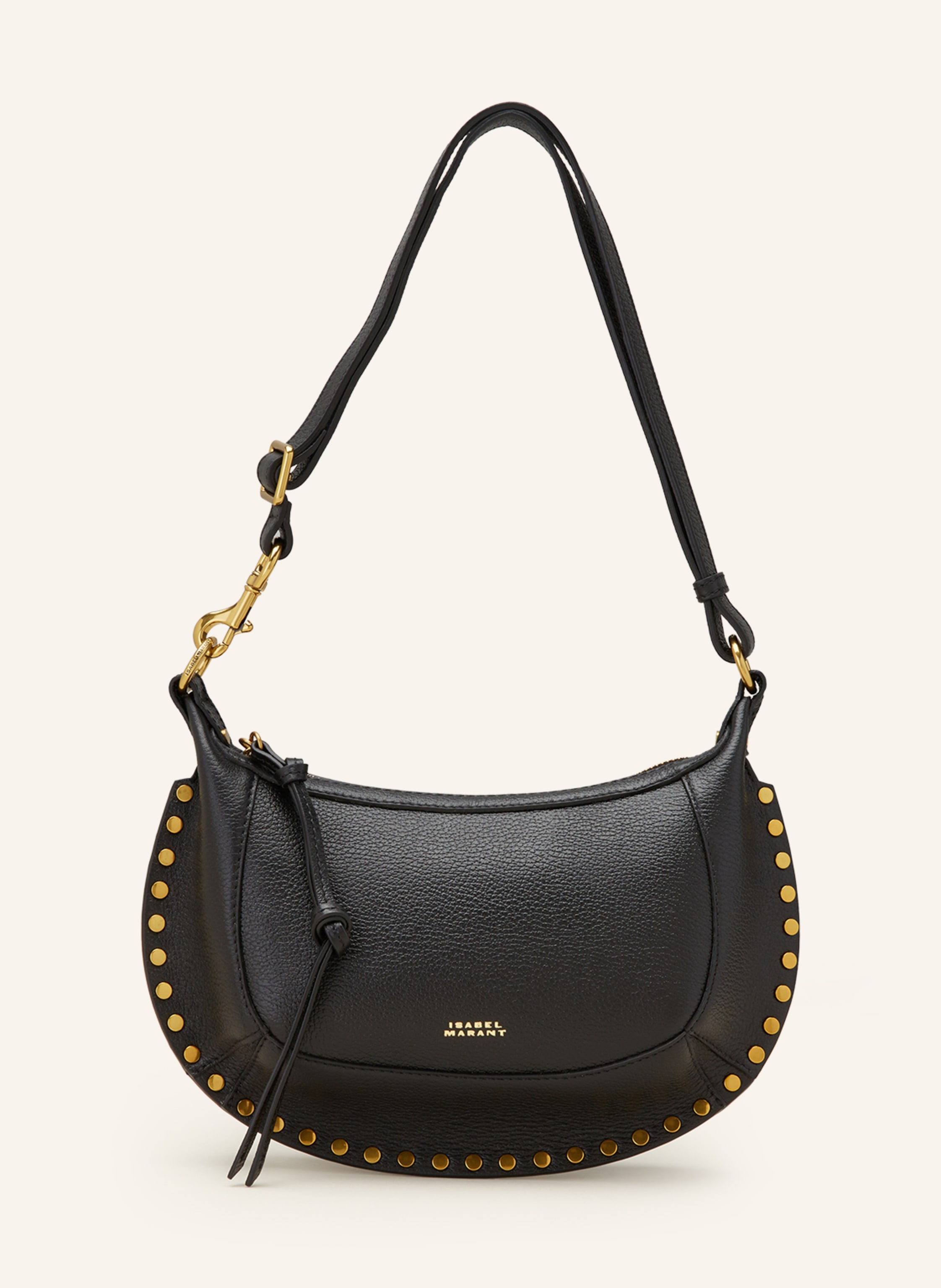 ISABEL MARANT Crossbody bag OSKAN MOON in black gold