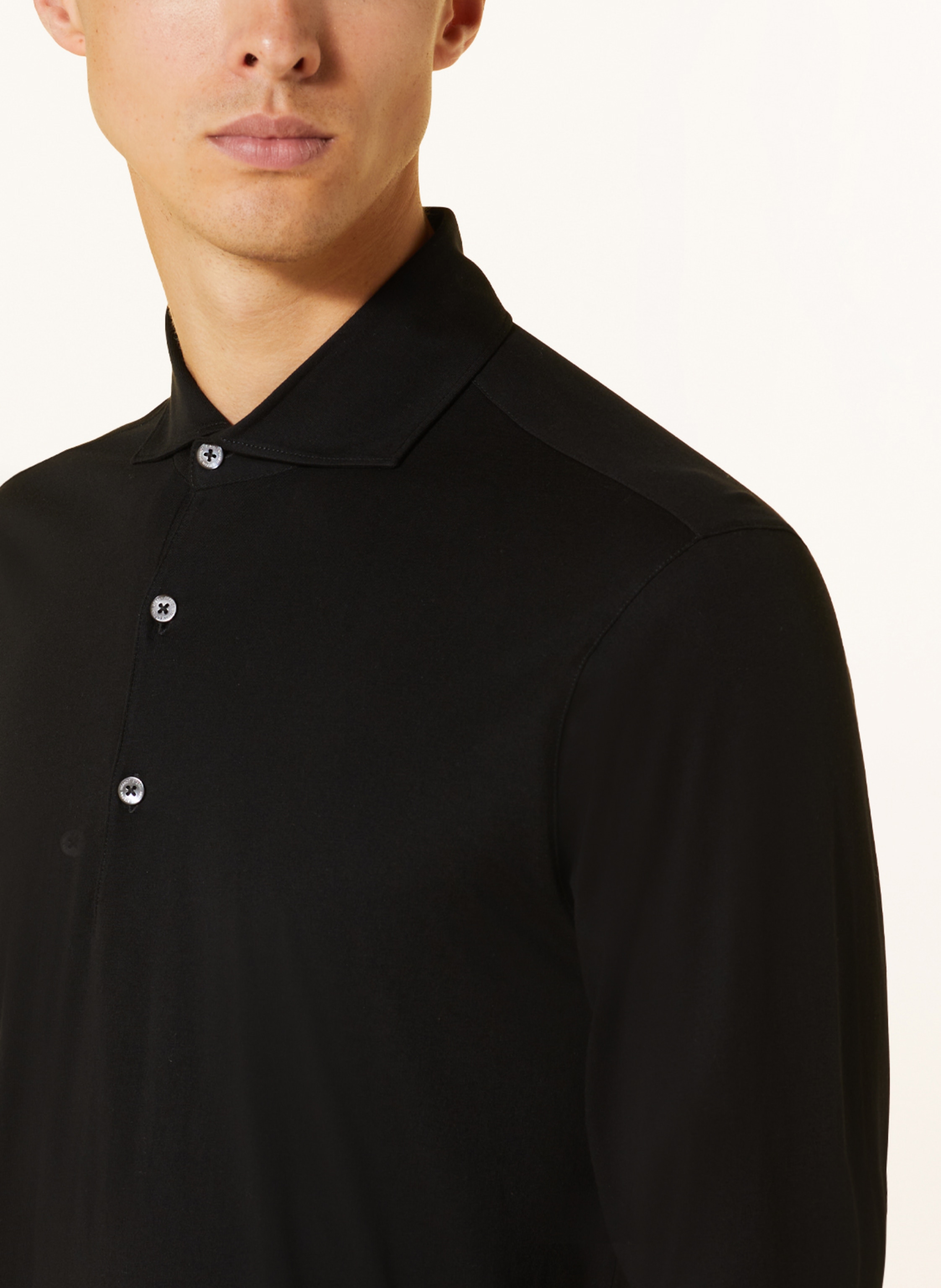 Thumbnail - Stefan Brandt Jersey-Poloshirt schwarz