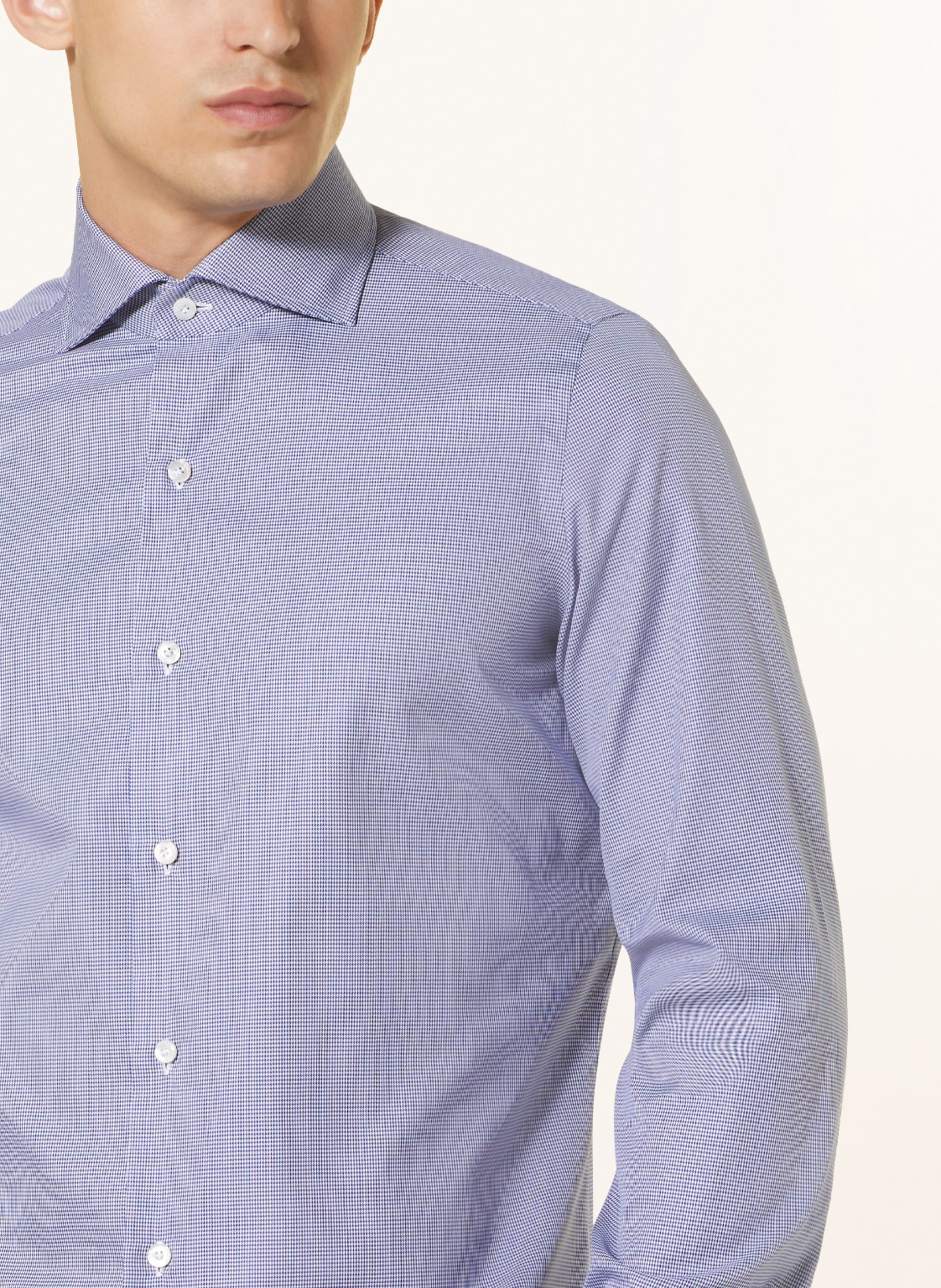 Thumbnail - Finamore 1925 Hemd Eduardo Regular Fit blau