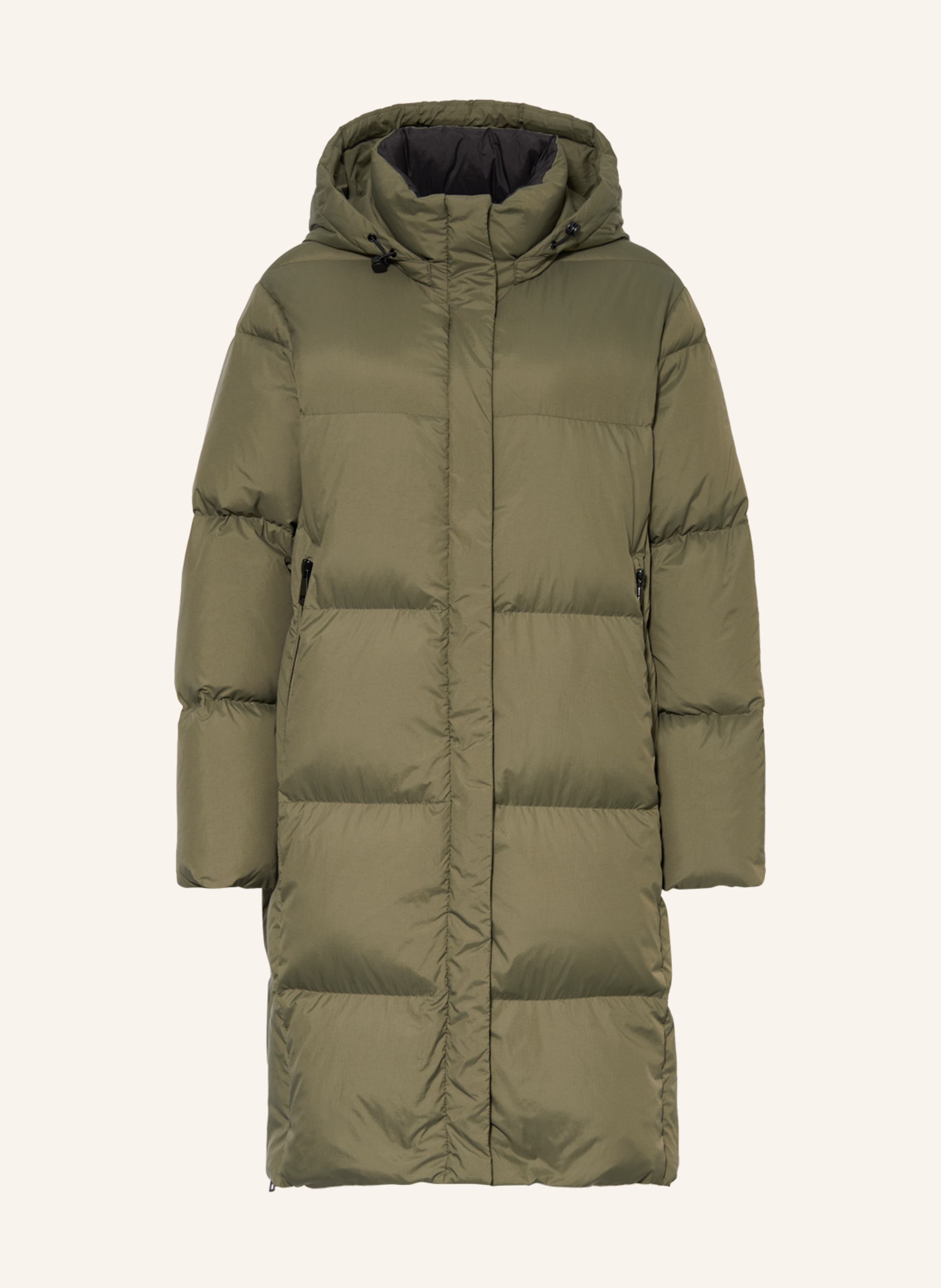 Langer Schwarzer Daunenmantel Parka Fuchs Schmitt Langer