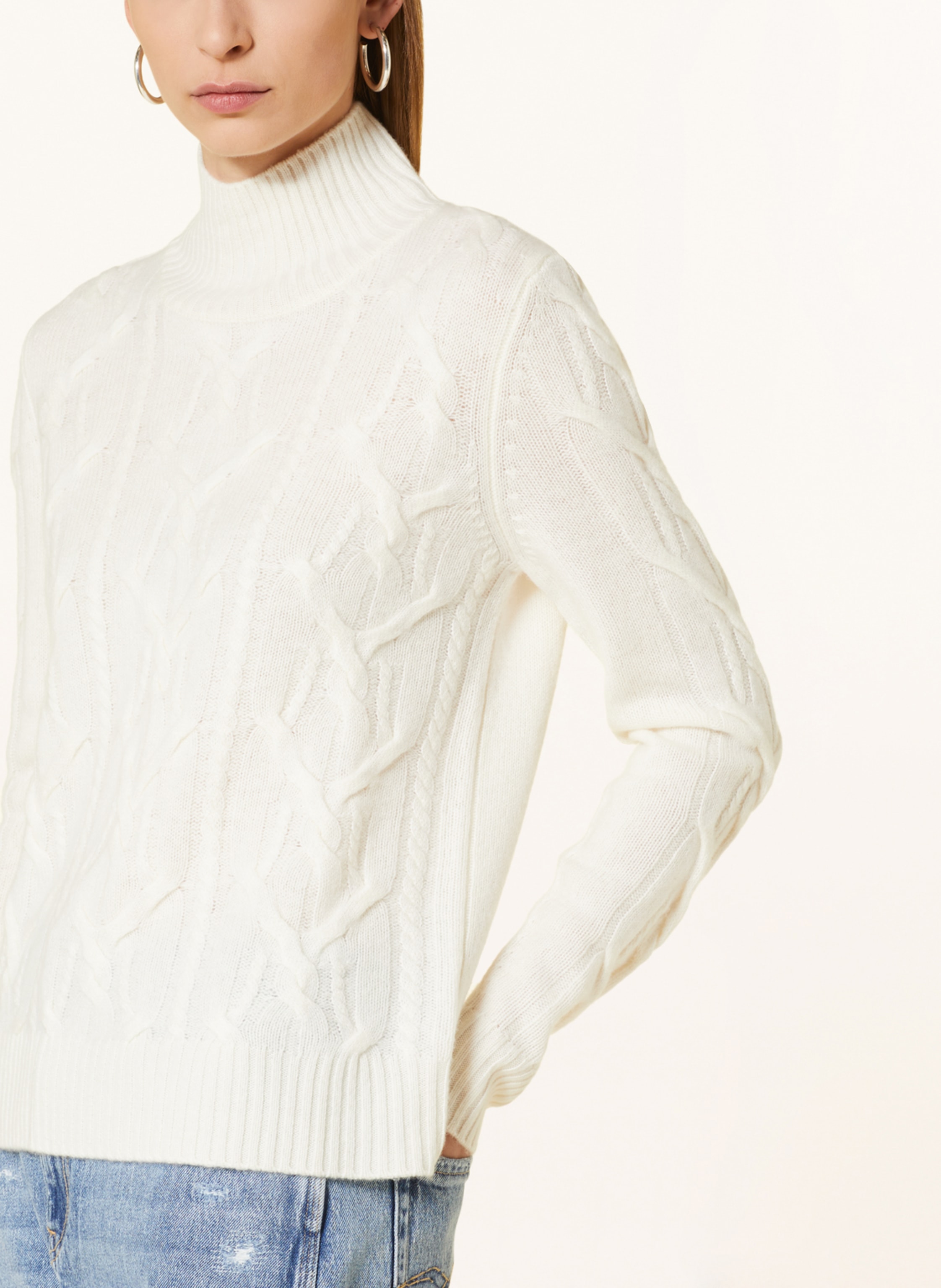 Thumbnail - Darling Harbour Pullover Mit Cashmere weiss