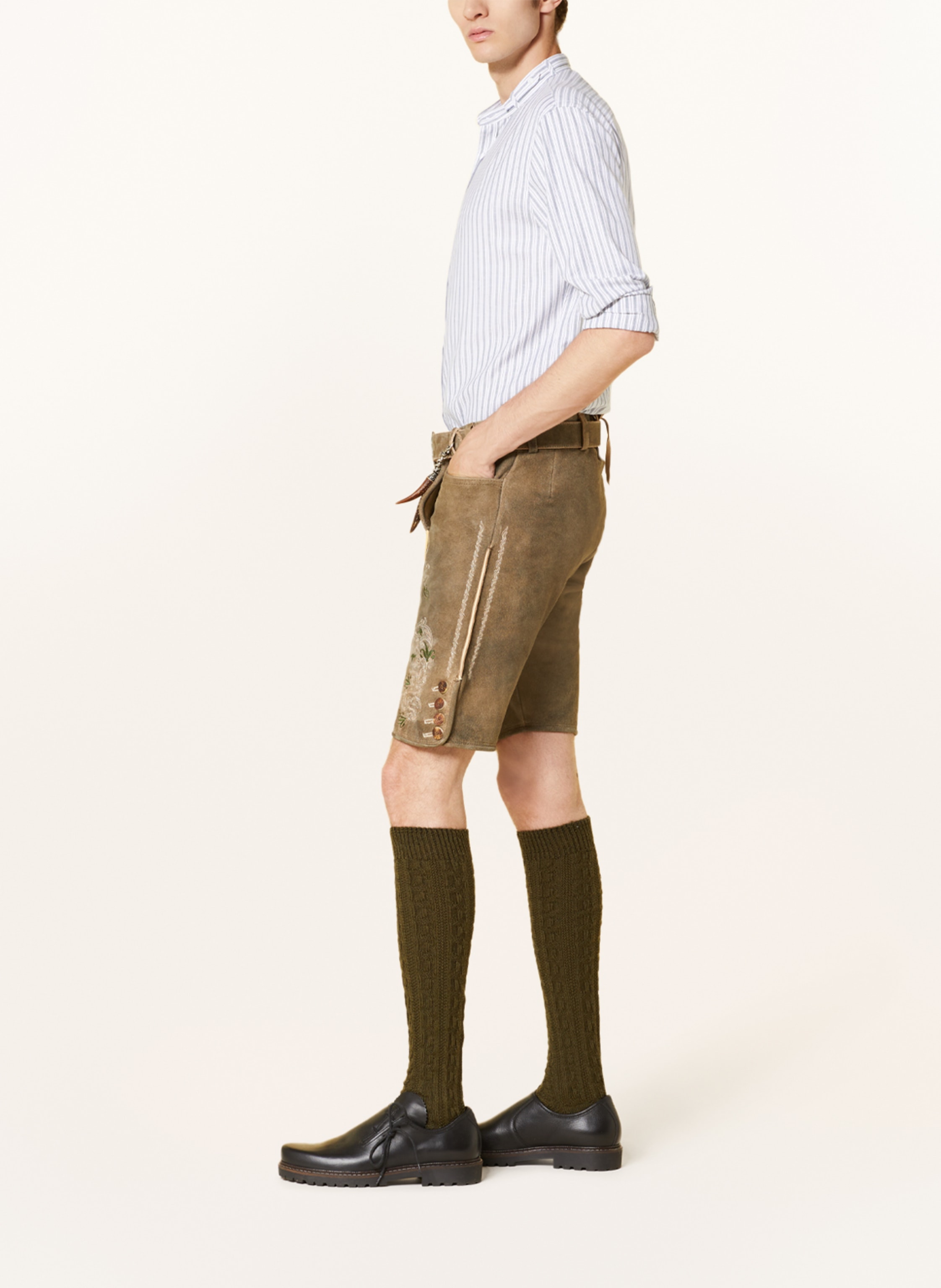 Thumbnail - Hirscher Trachten-Lederhose Erding braun