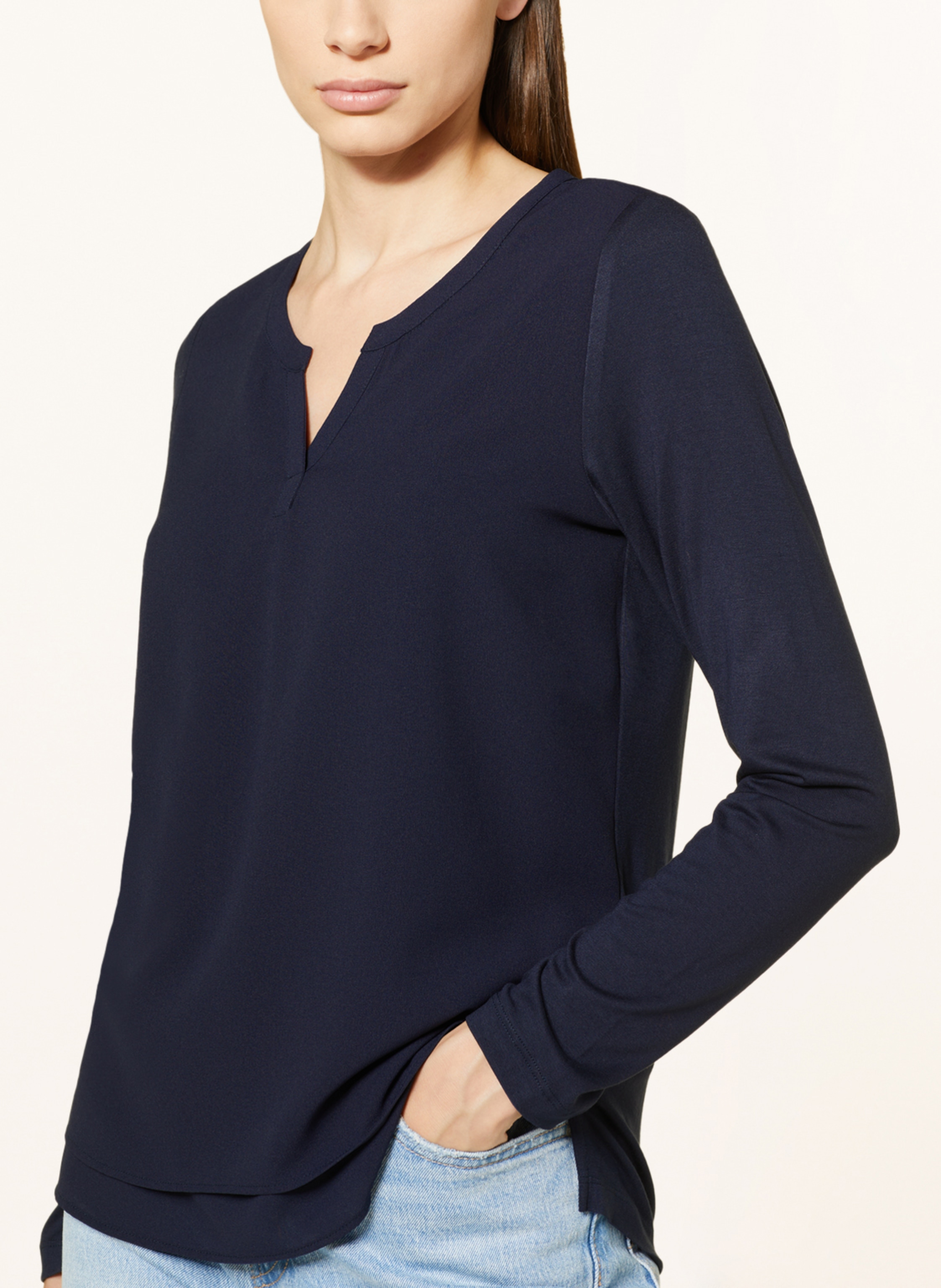 Thumbnail - Smith & Soul Blusenshirt Im Materialmix blau