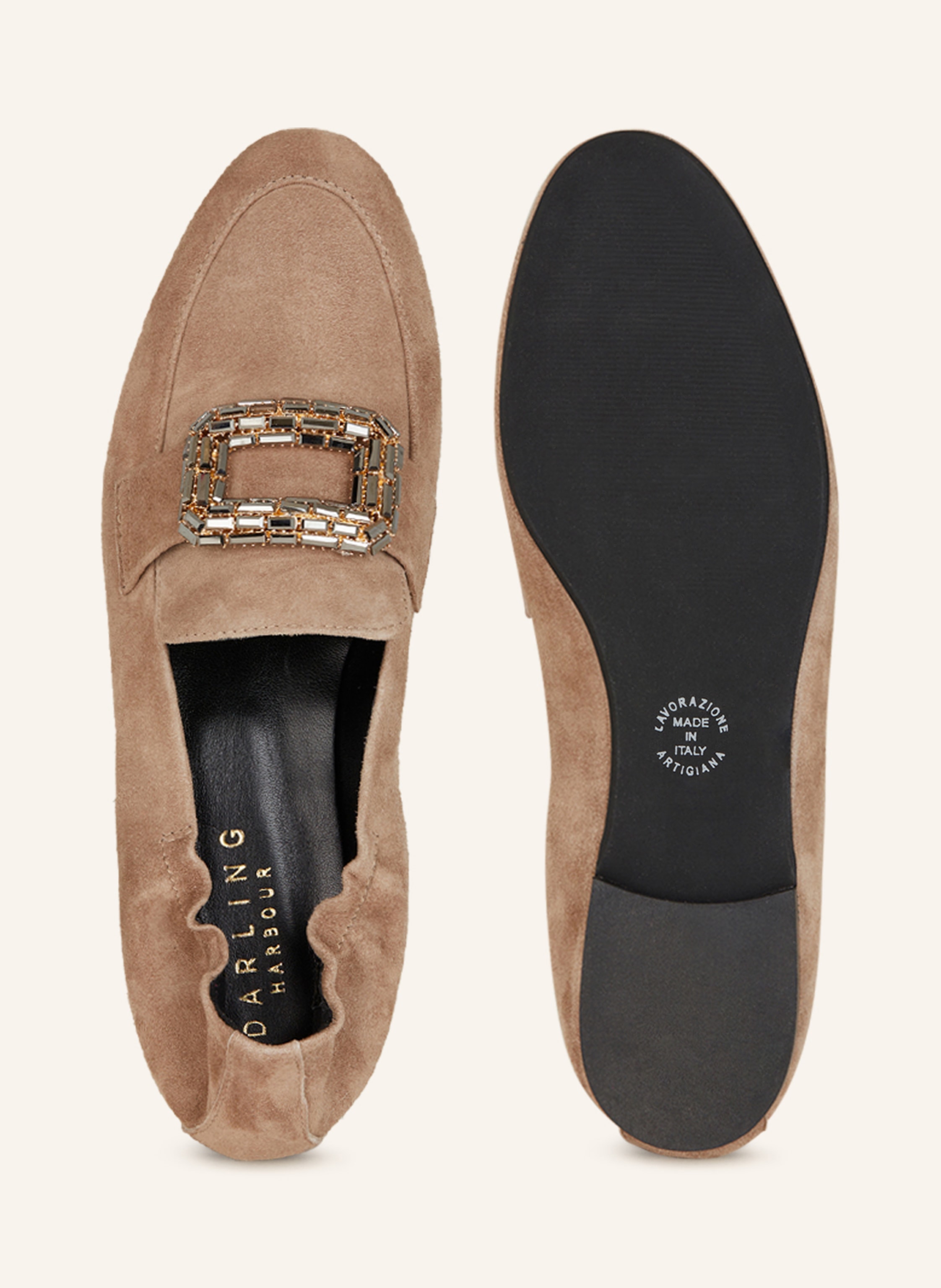 Darling Harbour Ballerinas Mit Schmucksteinen beige – Bild 2