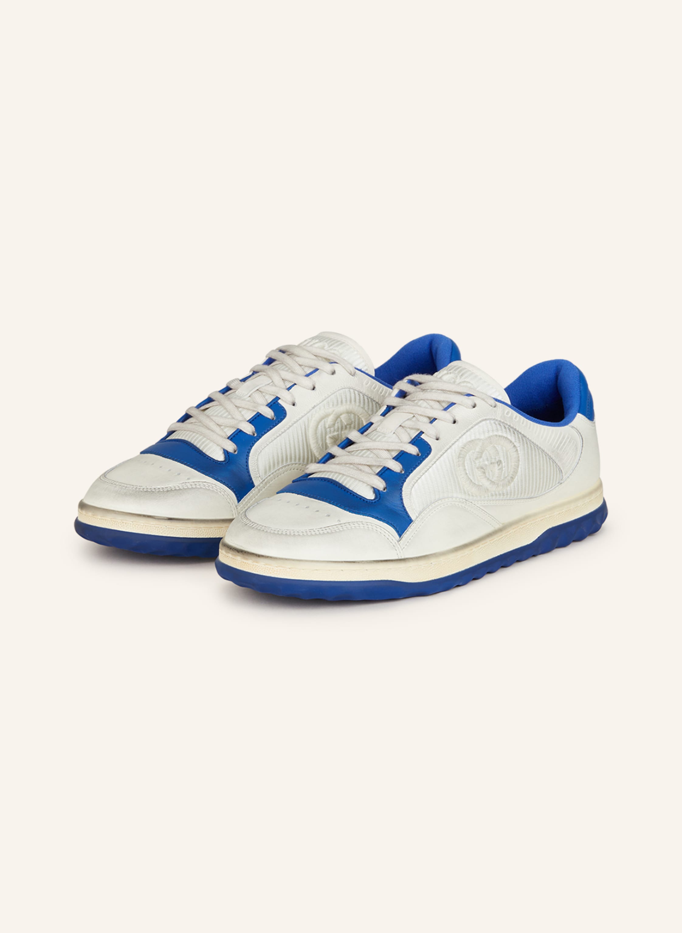 Gucci sneakers white and blue sale
